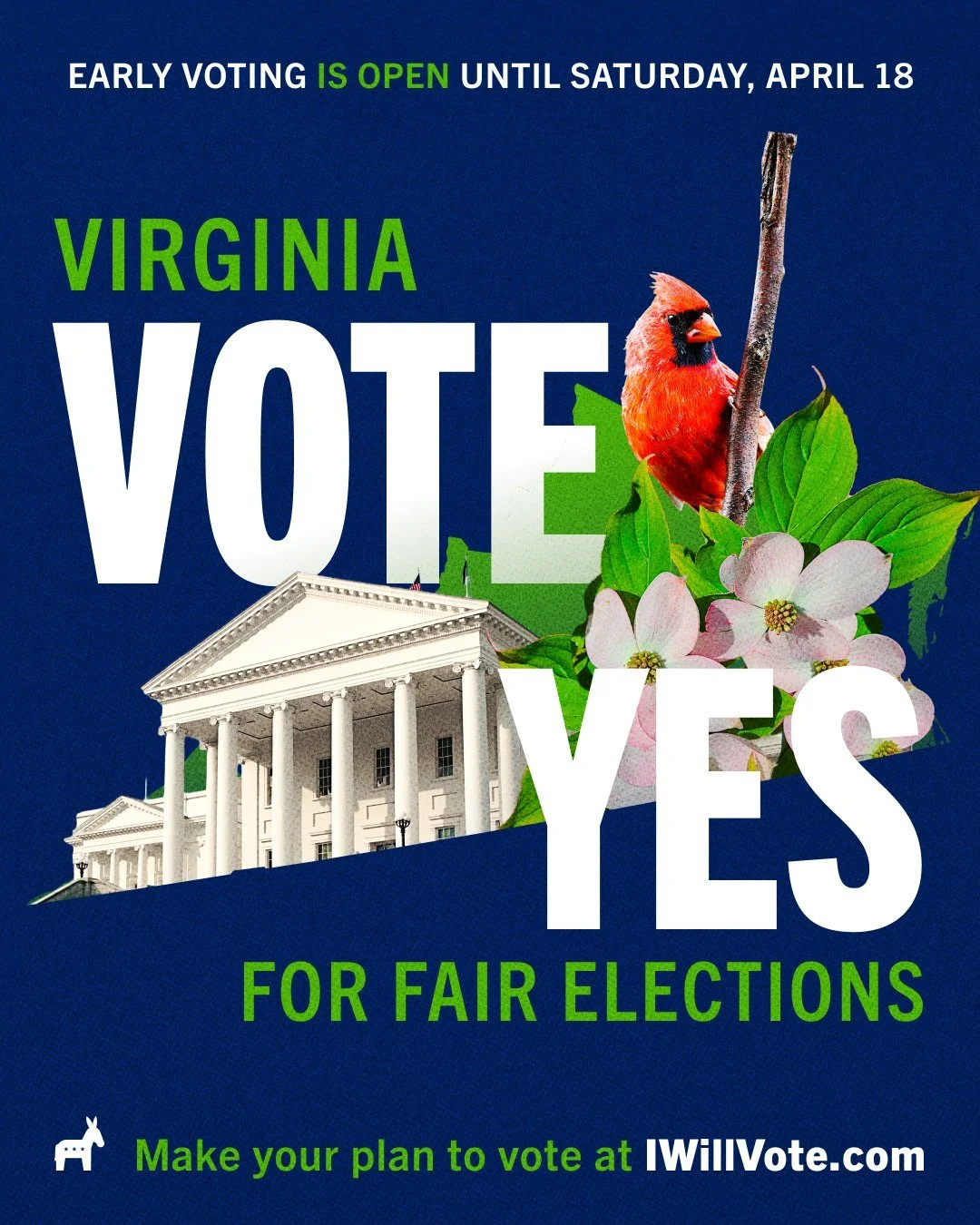 Dear Virginia voters,
If you woke up this morning thinking it's more important than ever to rein in Trump, our suggestion is to head on over to your early voting location and vote YES for congressional redistricting. Pass it on.
Signed,
Nelson Democr
