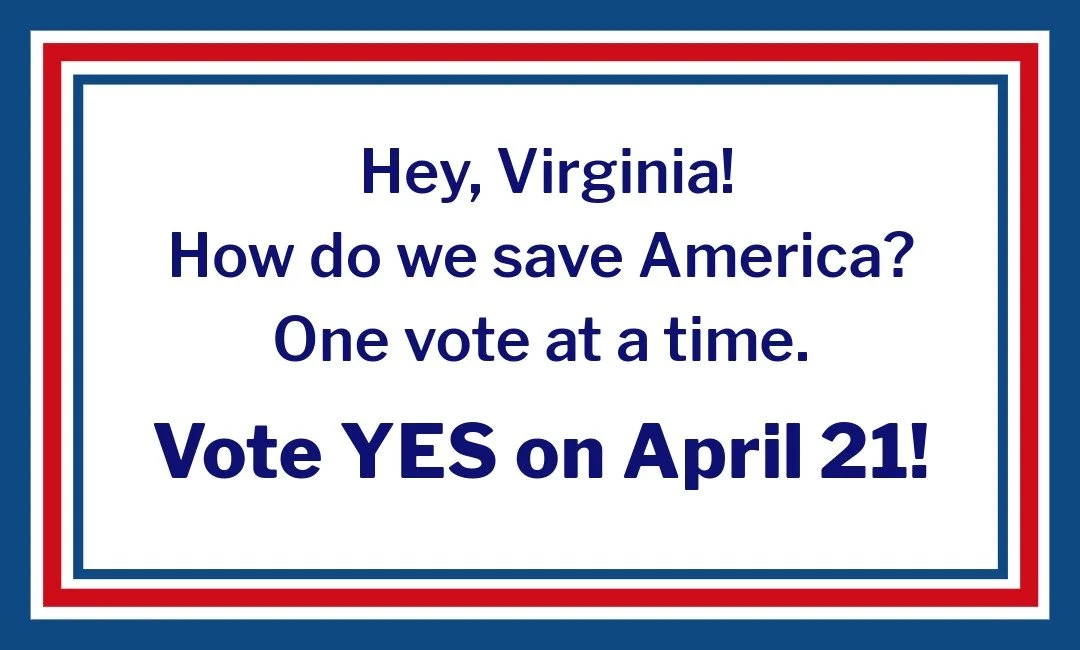 If you've been wondering for the last 15 months how you can make a real difference, THIS IS YOUR MOMENT. Go to the polls on April 21 and vote YES for congressional redistricting that will help foil Trump's plan to steal the midterms. 
https://www.blu
