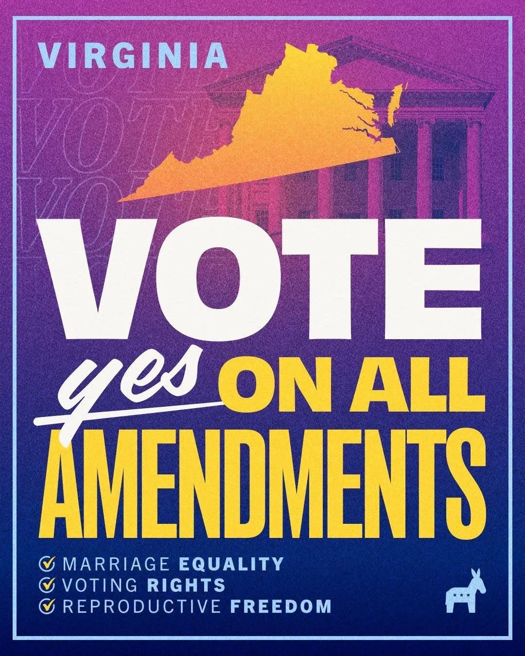 Here in Virginia, let&rsquo;s protect the freedoms and rights that matter to us. In the Nov. 3 general election, vote &ldquo;Yes&rdquo; to add all three amendments to the State Constitution.