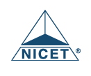 NICET logo with a triangle and the company name