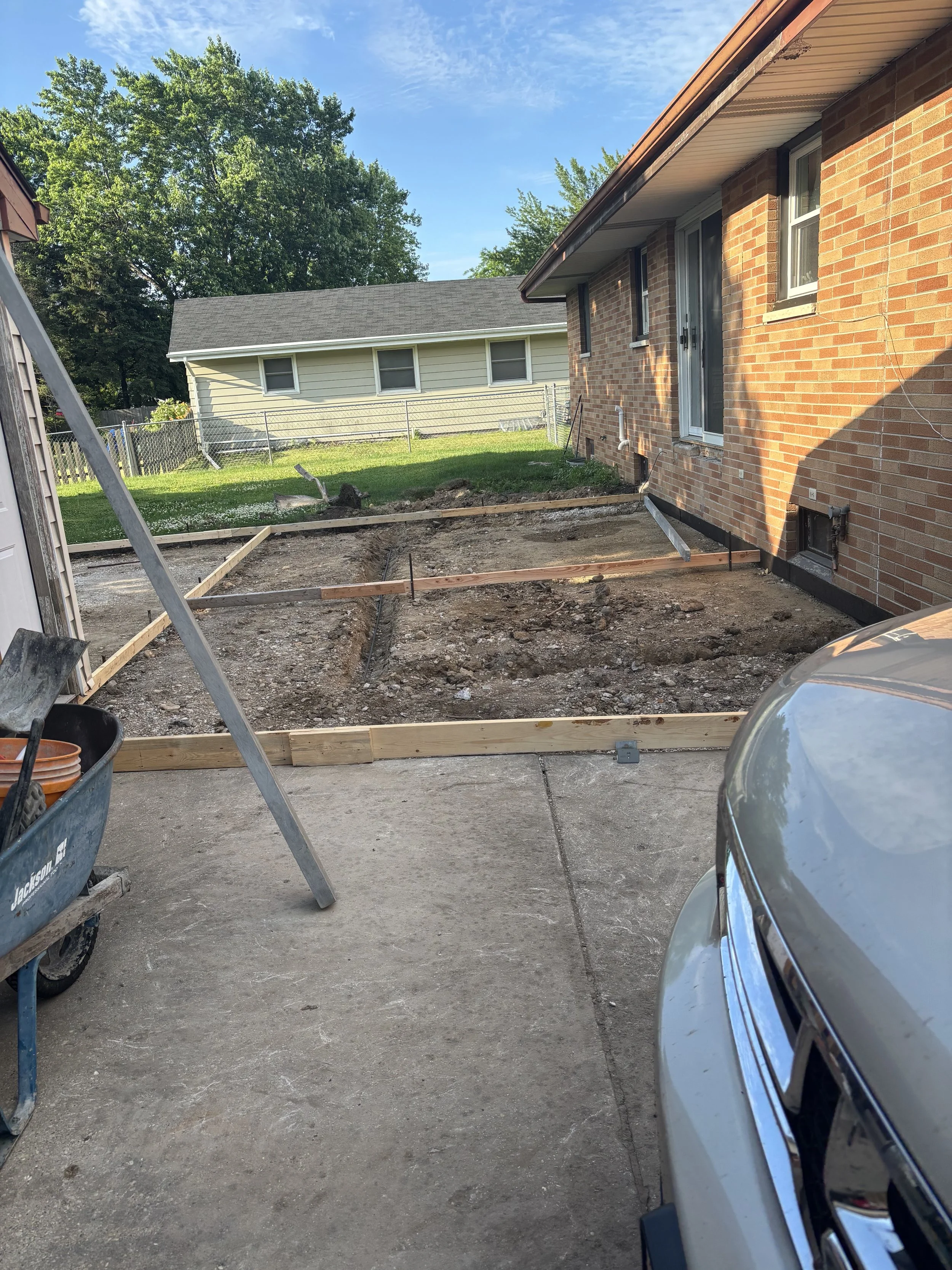 Three Seasons Porch - New Concrete