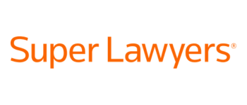 Super Lawyers logo in orange text