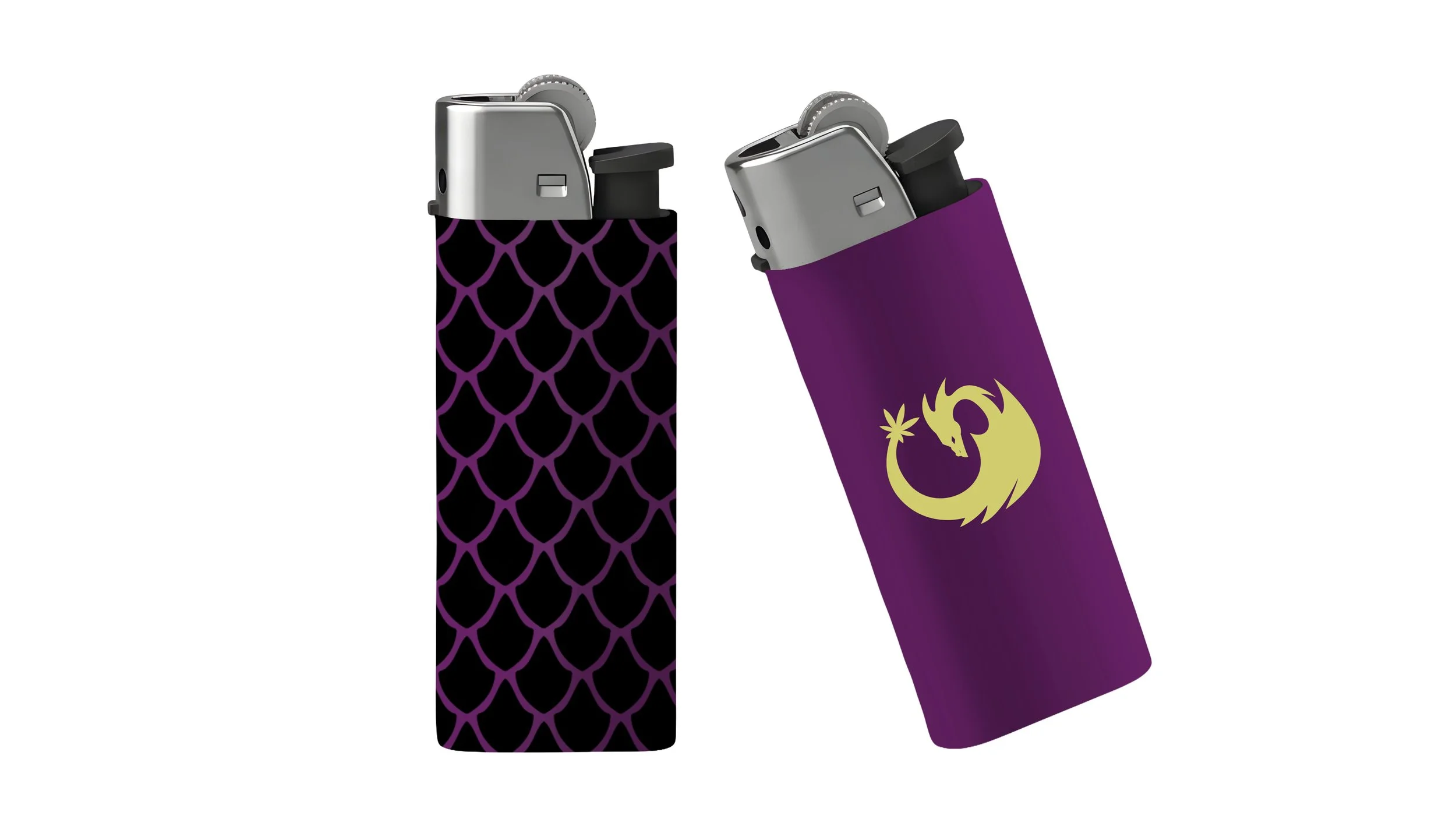 Draco Leaf Purple Lighter Set