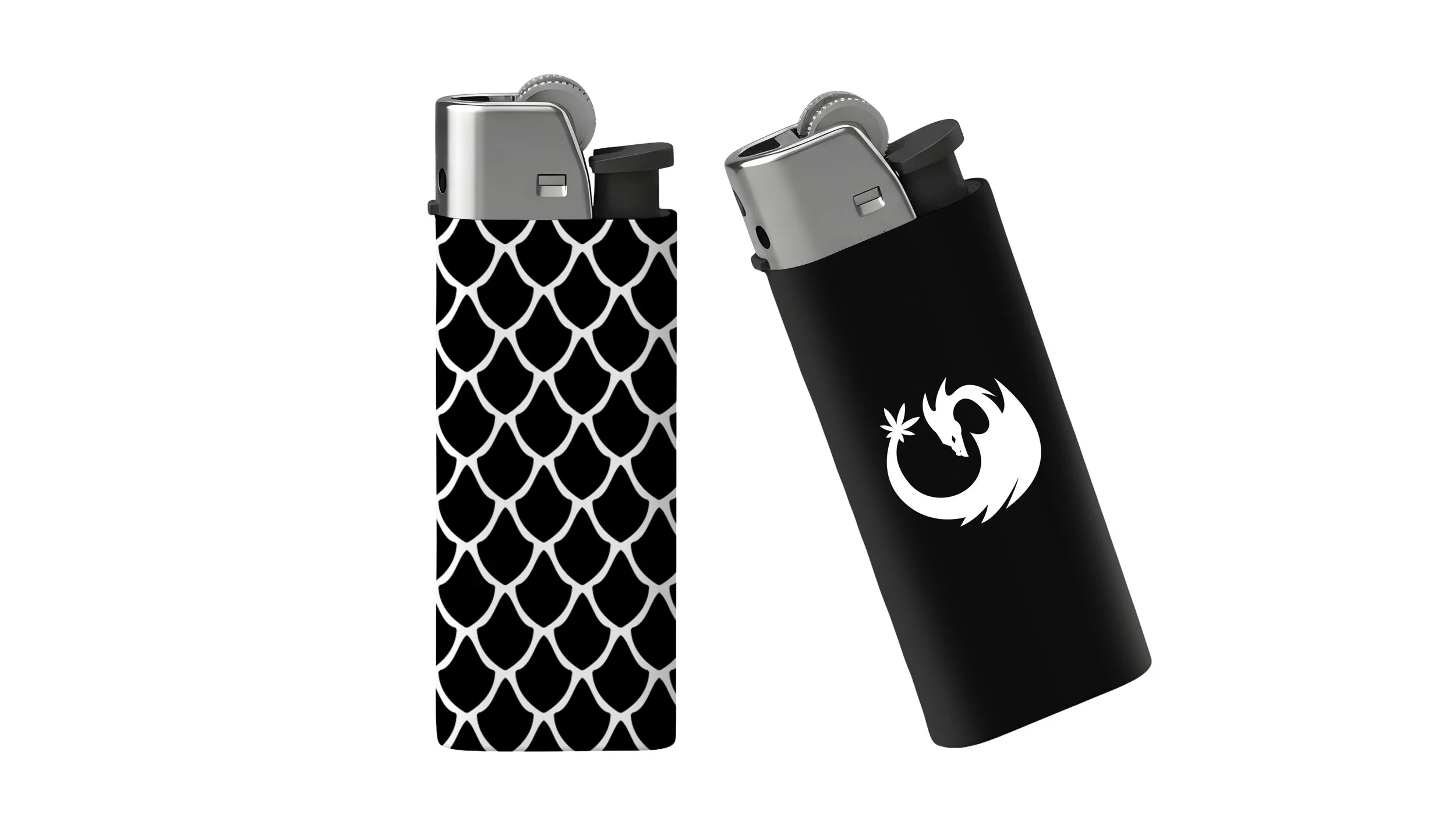 Draco Leaf Black Lighter Set