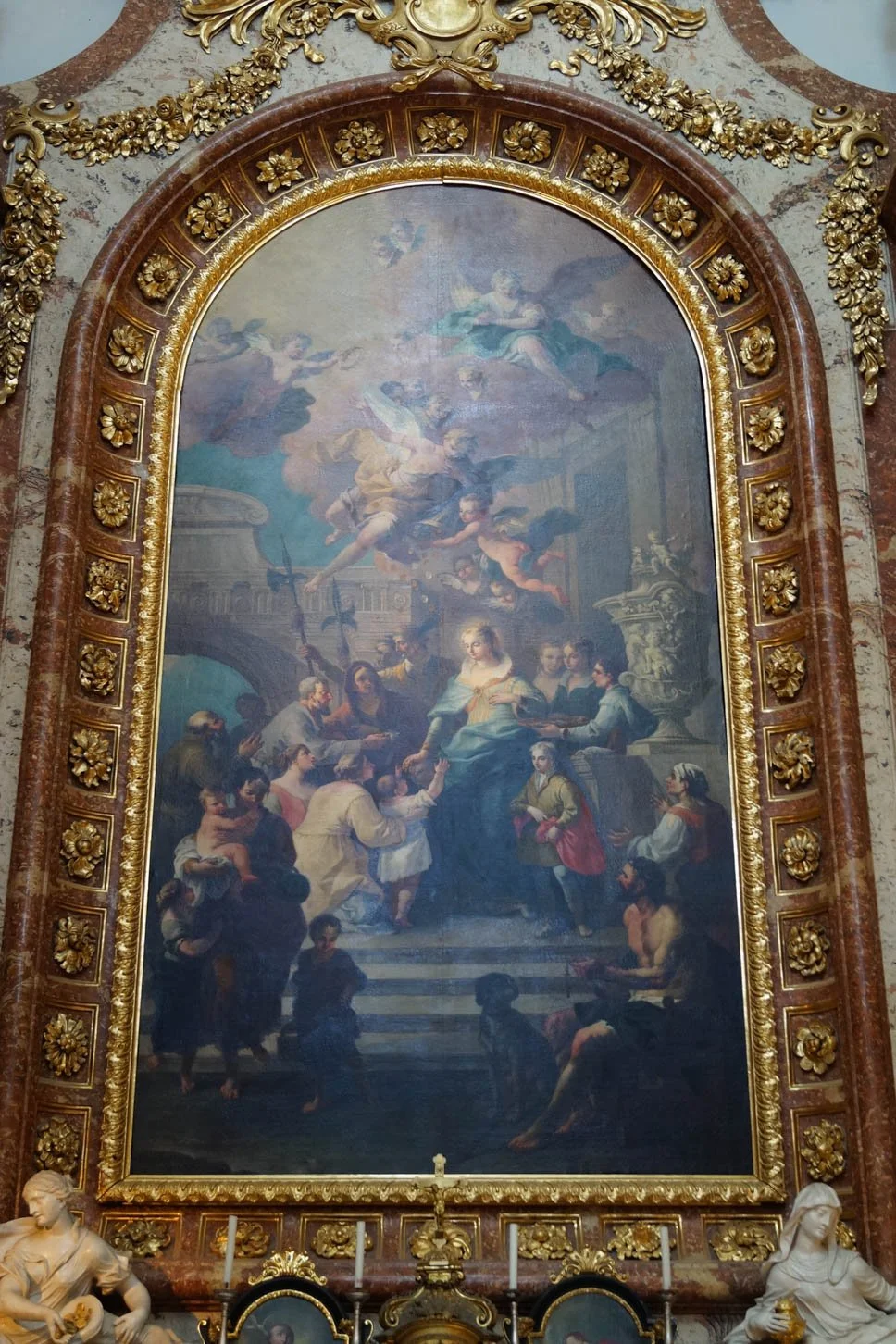 Vienna - St. Charles Church - St. Elizabeth Giving Alms
