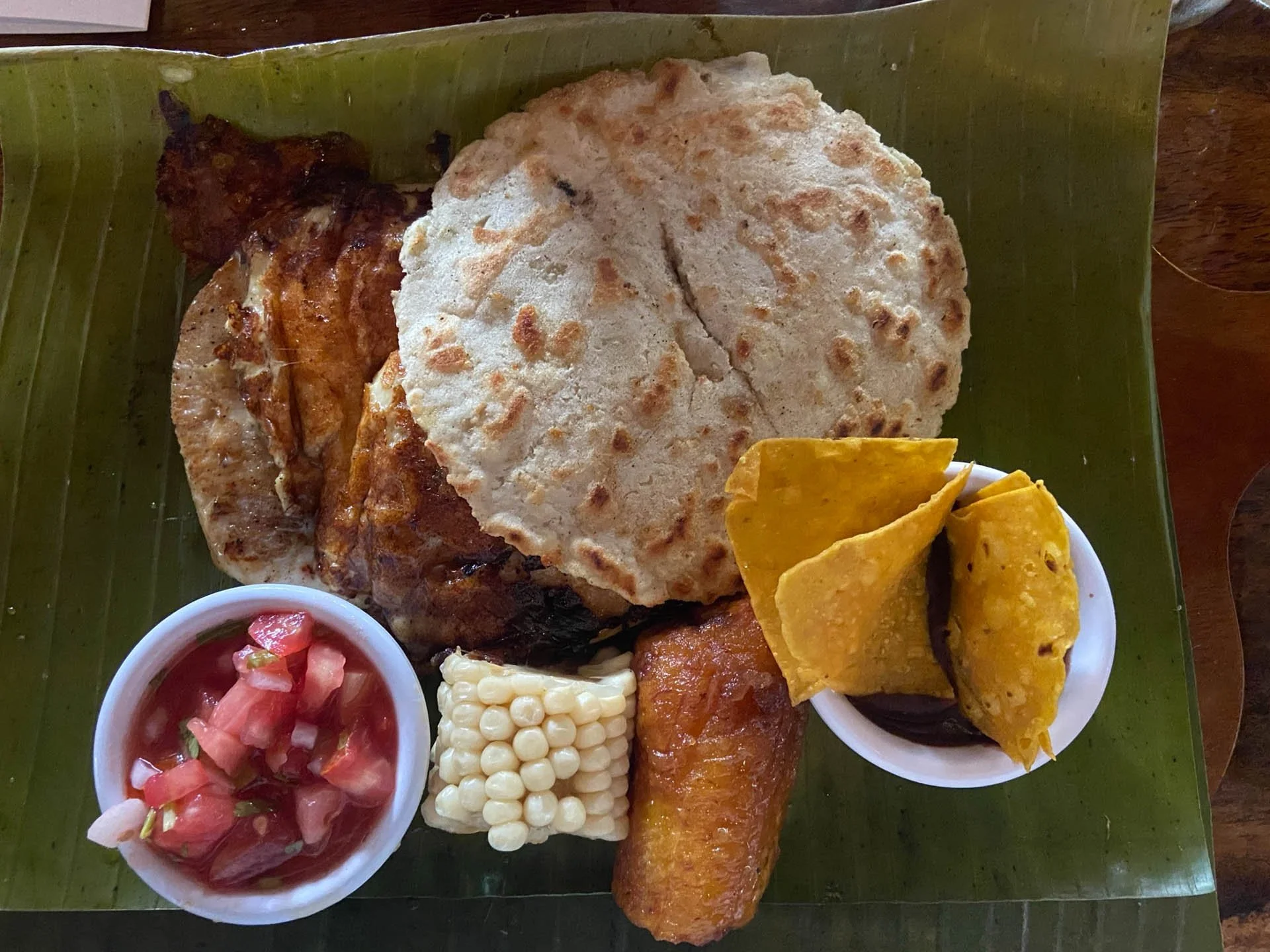 Delicious meal at Nuestra Tierra Restaurant in San Jose. It was so good!