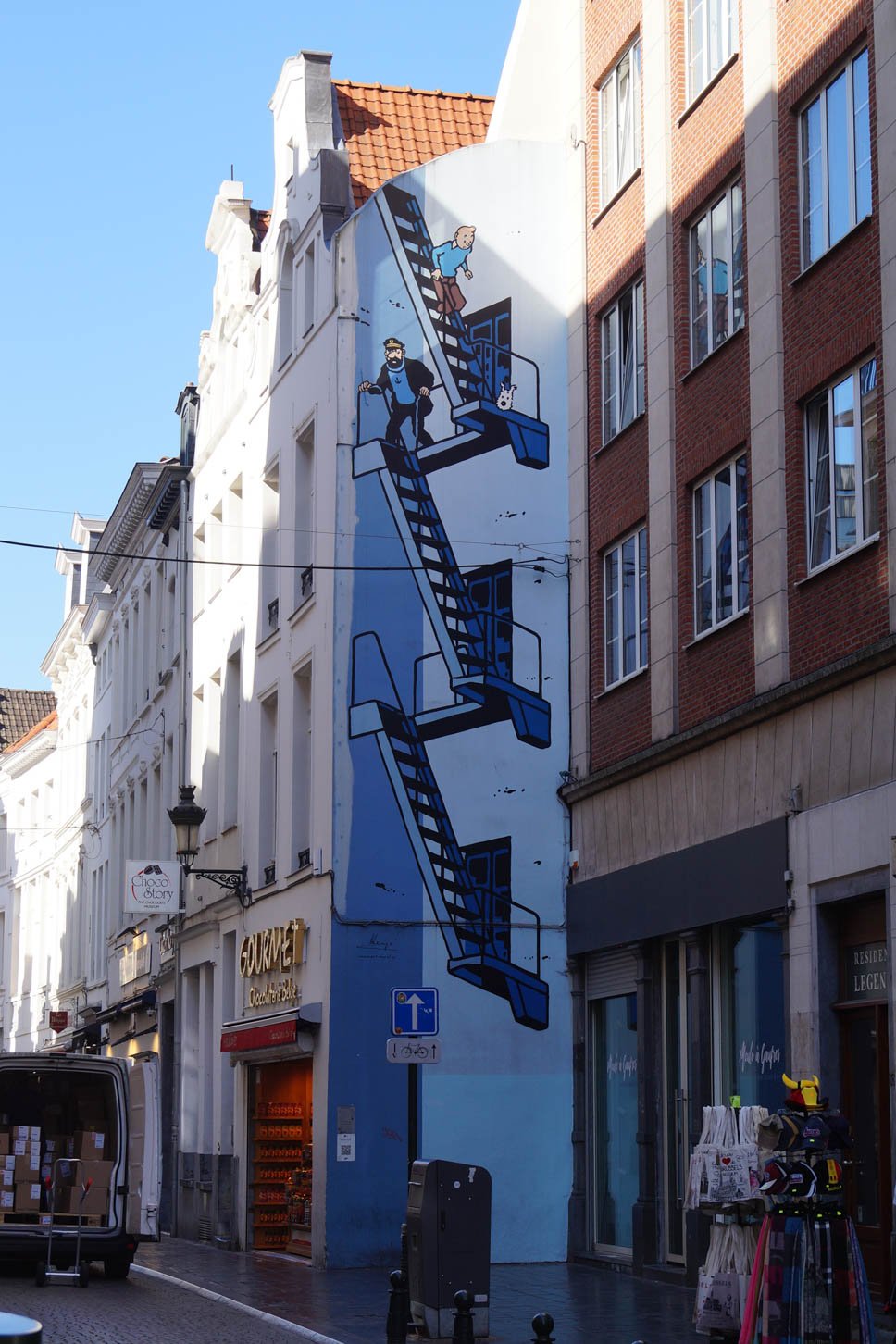 Brussels - Tintin Mural 