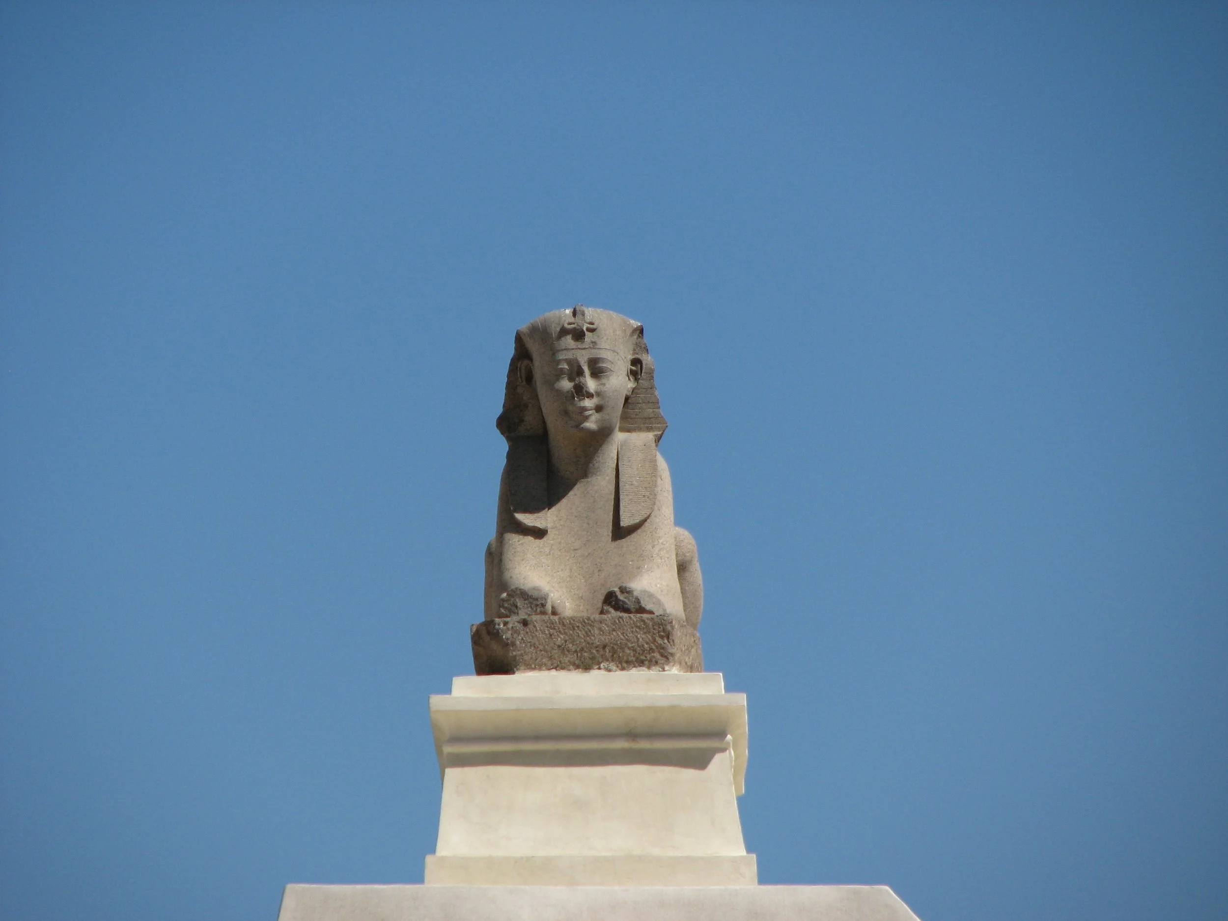 Pompey's Pillar, Alexandria - a sphinx