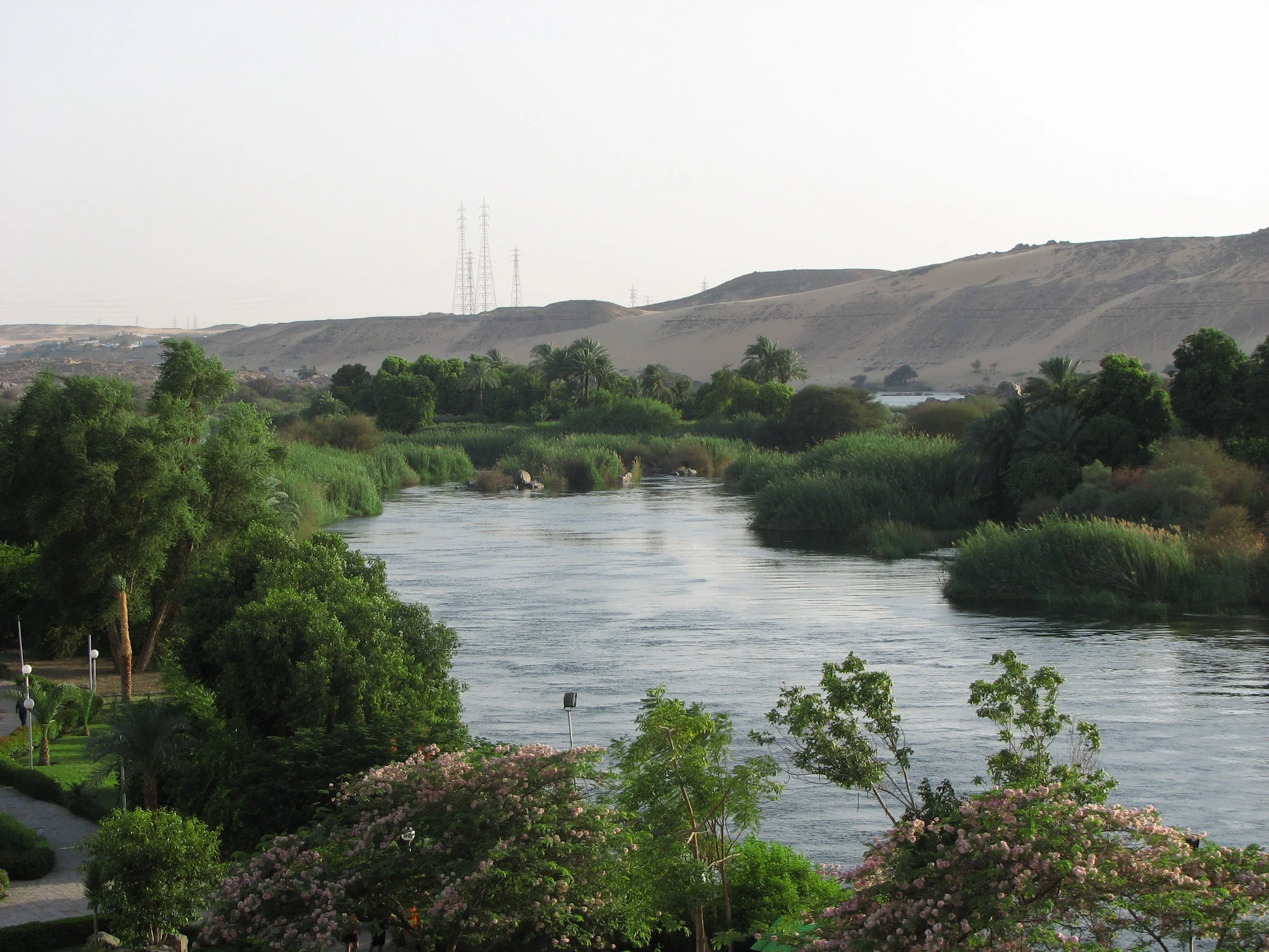 Aswan - the view from our hotel room