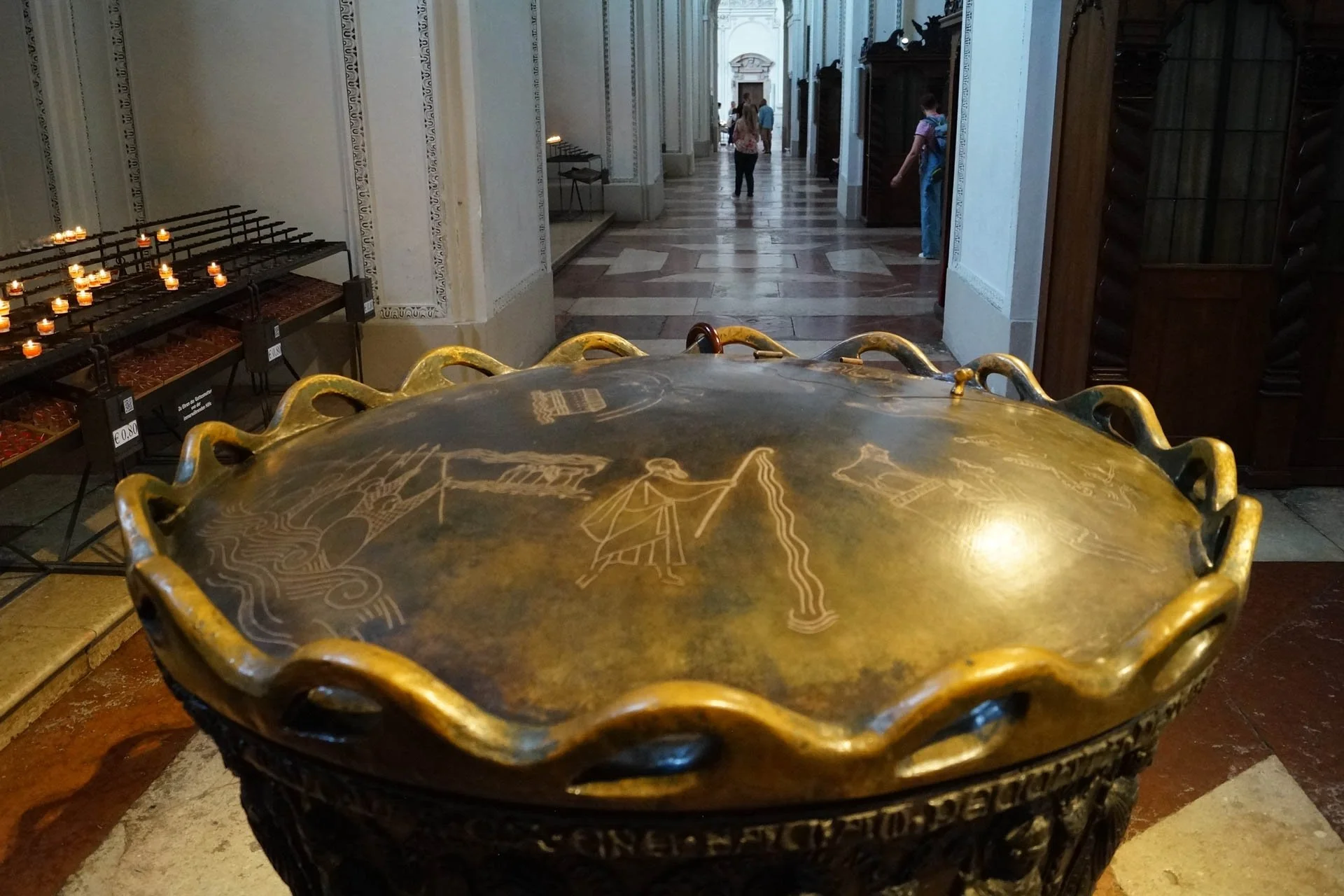 Salzburg - Salzburg Cathedral - Baptismal Font