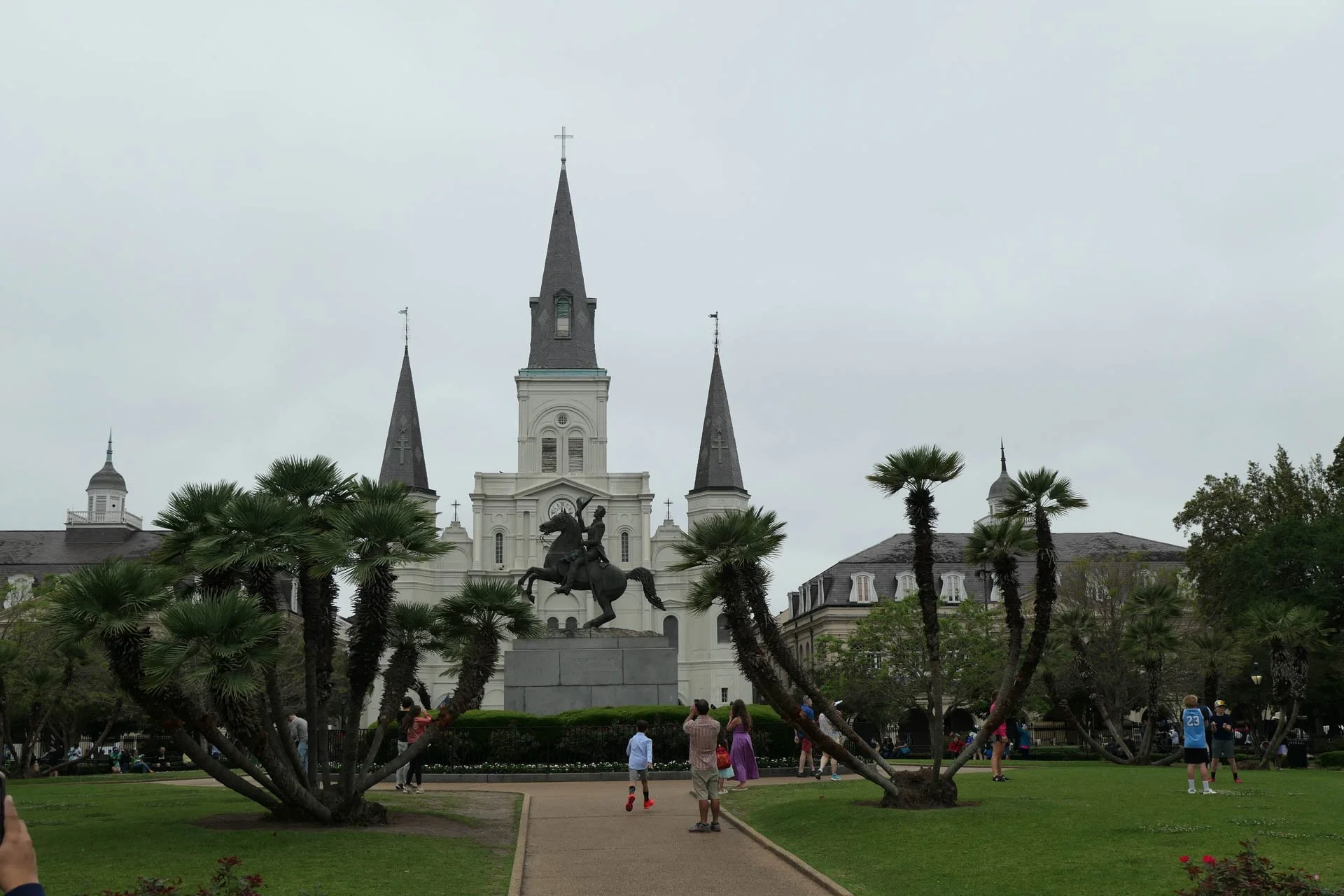 Statue of General Andrew Jackson with St. Louis Cathedral in the background