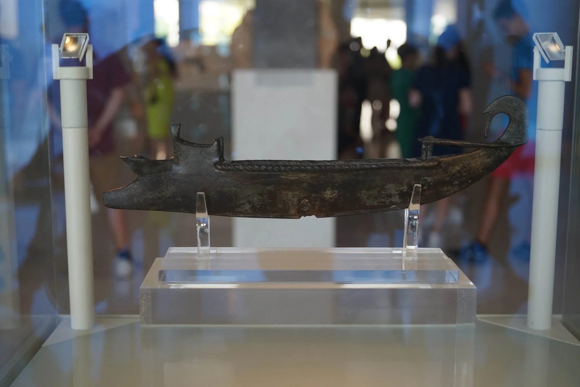 The Acropolis Museum - Lamp in the shape of a warship