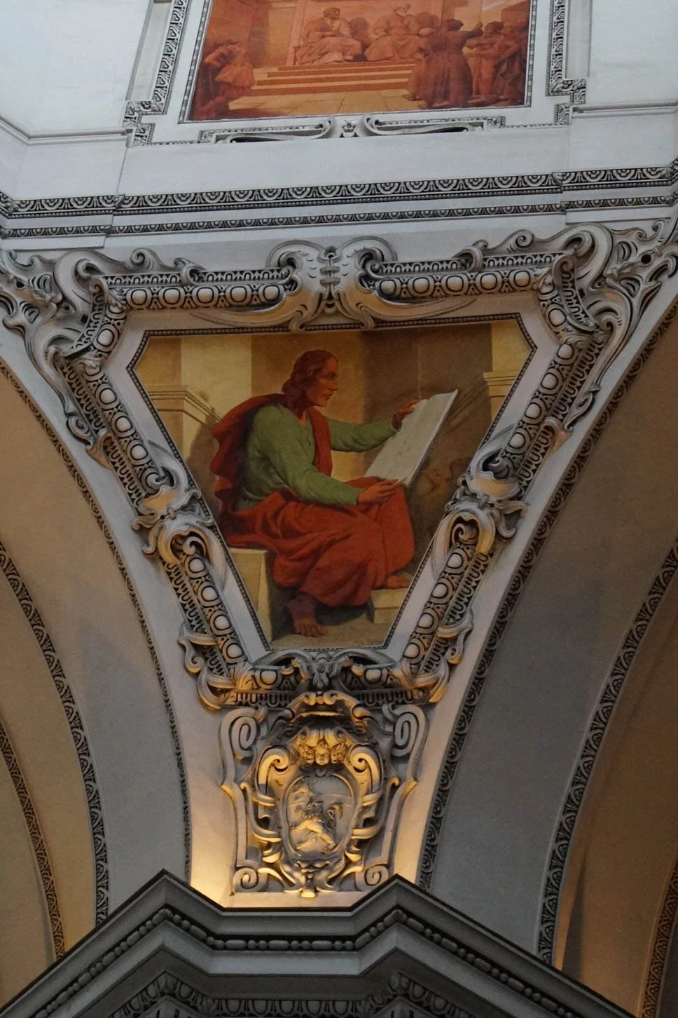 Salzburg - Salzburg Cathedral - St. John, who is symbolized by the Eagle in front of him.