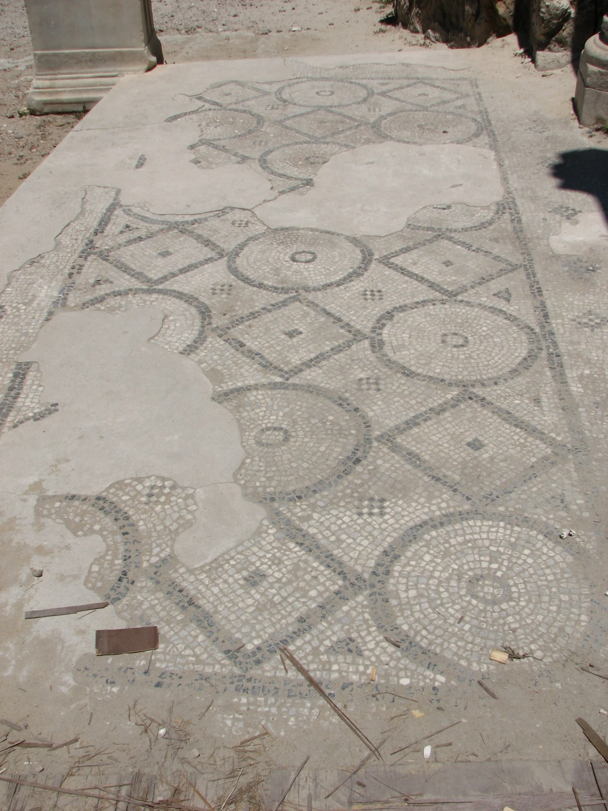 The Ancient Roman Amphitheater, Alexandria - an example of the beautifully preserved  mosaics
