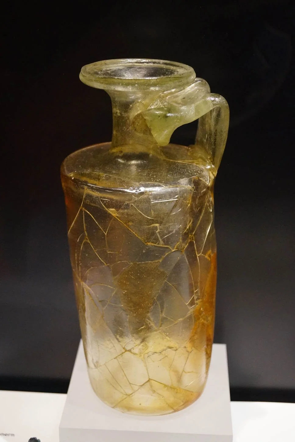 Vienna - Romermuseum - Cylindrical Glass Bottle