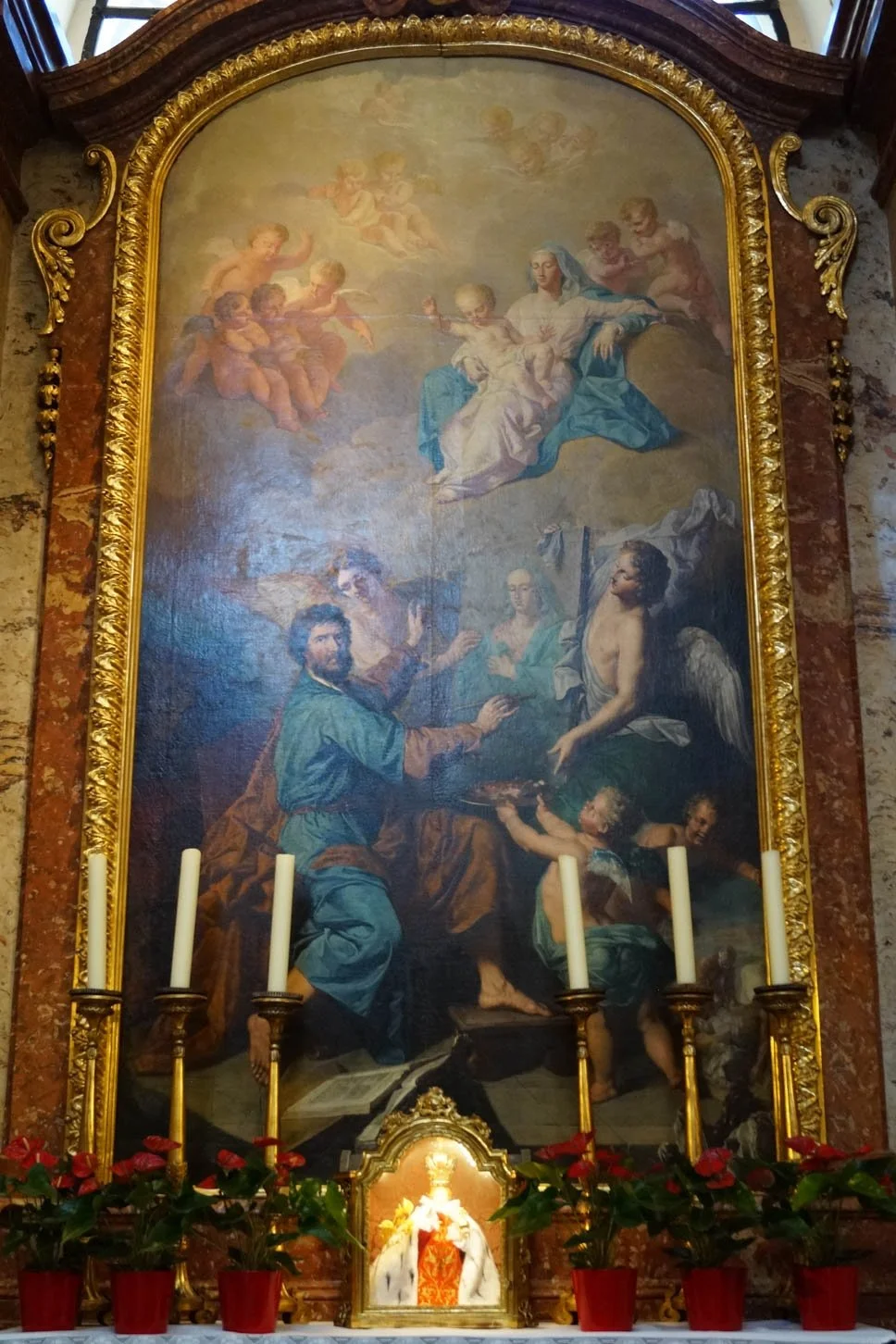 Vienna - St. Charles Church - St. Luke Painting the Virgin Mary
