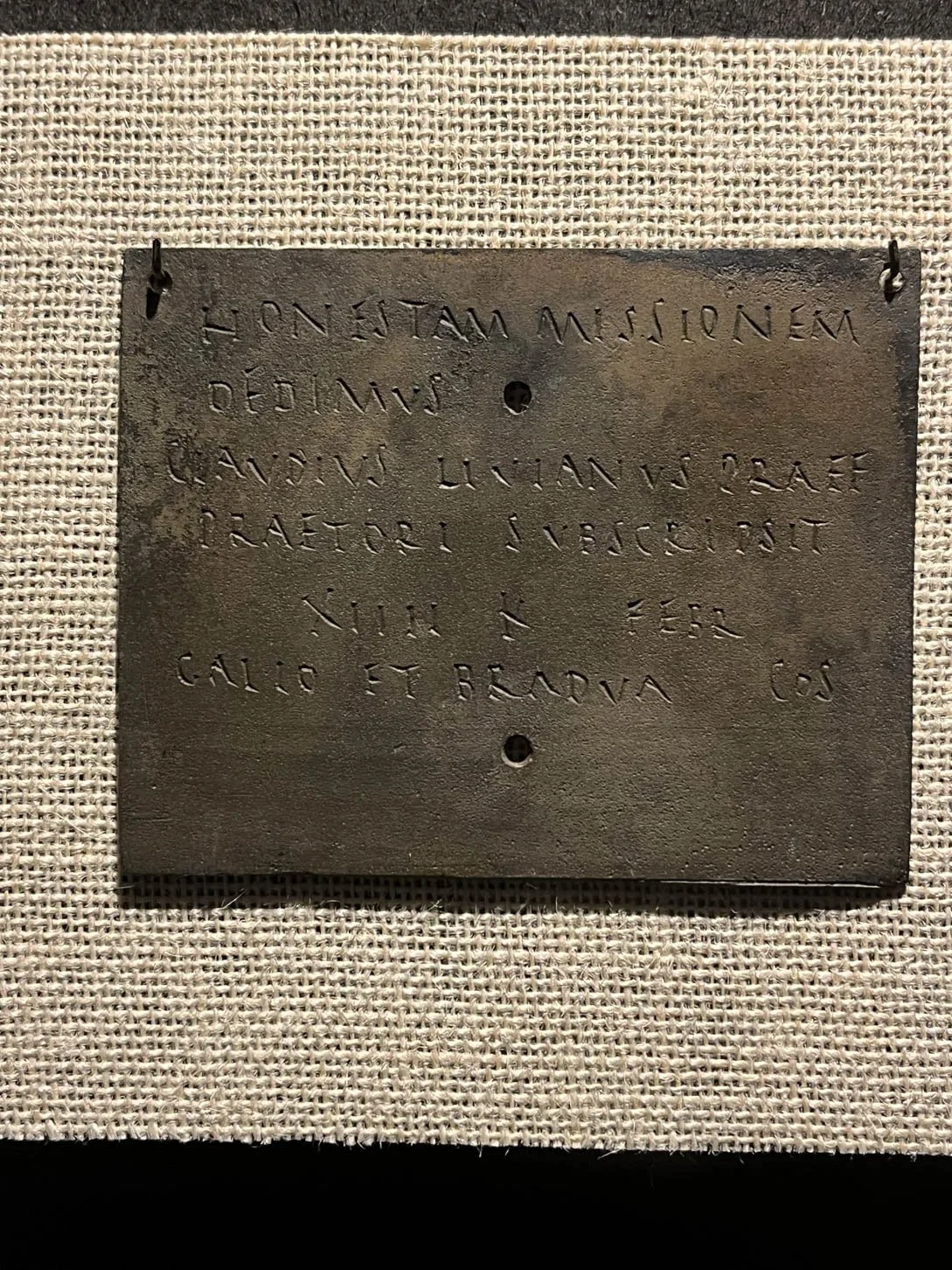 Grotte de Han - Prehisto Han, Roman Military Diploma