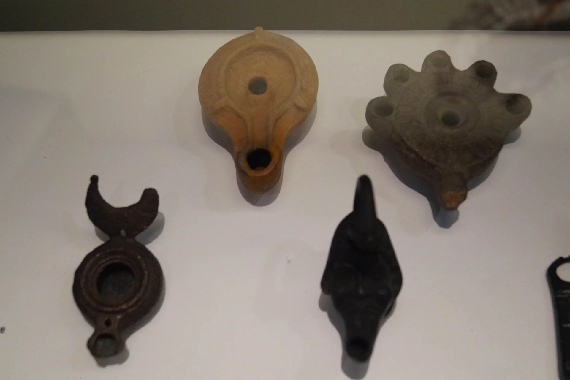 Vienna - Romermuseum - Various Oil Lamps