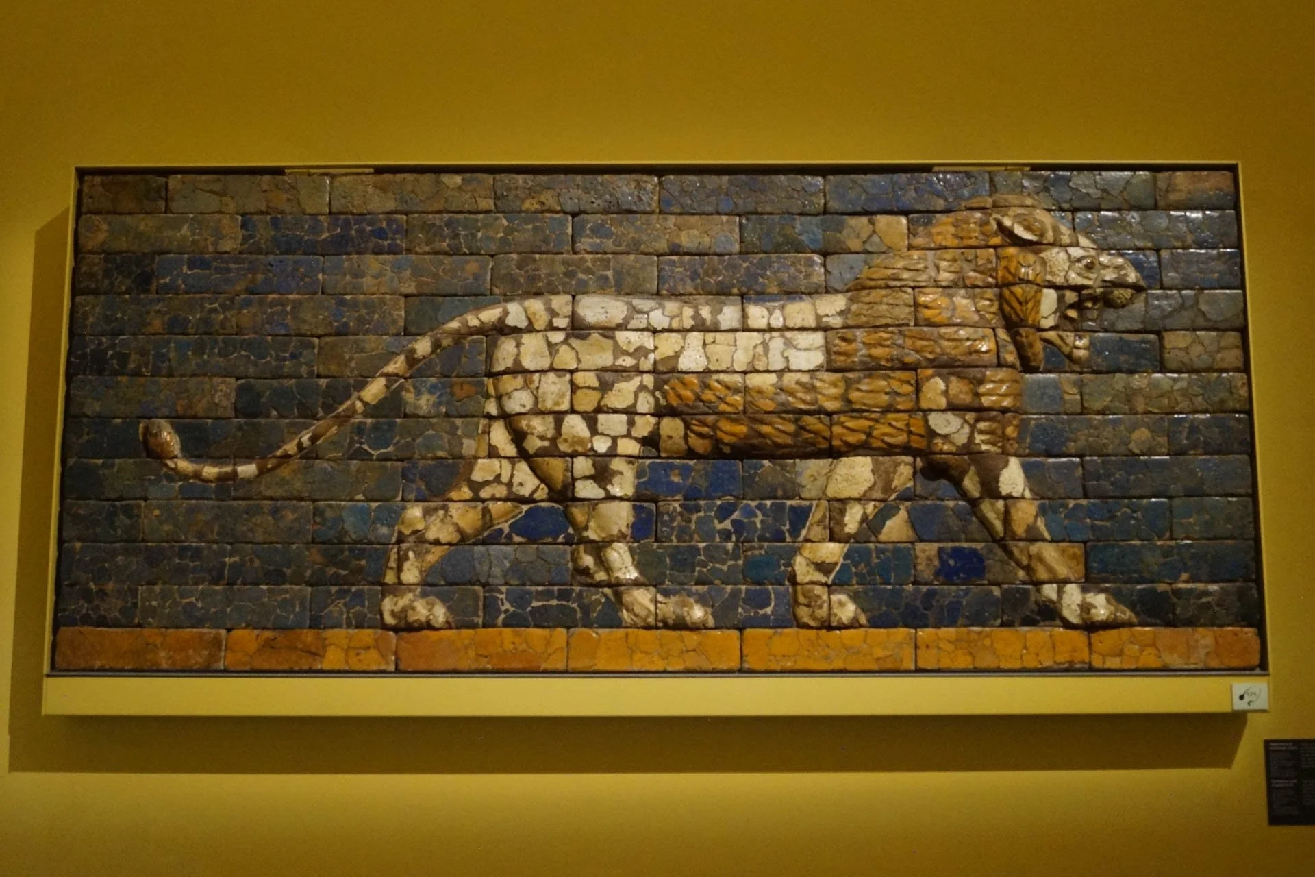Vienna - Kunsthistorisches Museum - Striding Lion made of Glazed Bricks