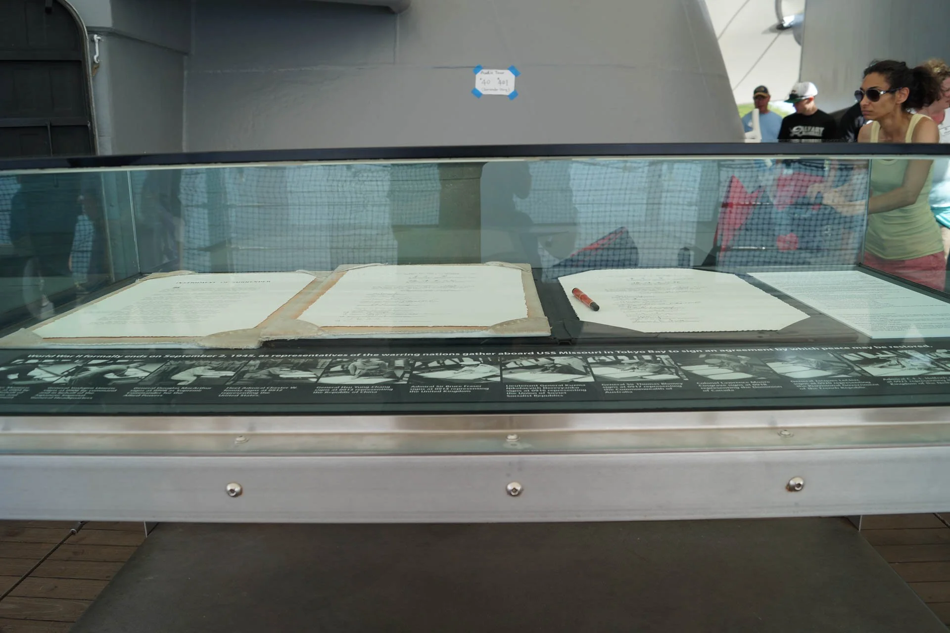 Oahu, the Japanese Surrender document on the USS Missouri
