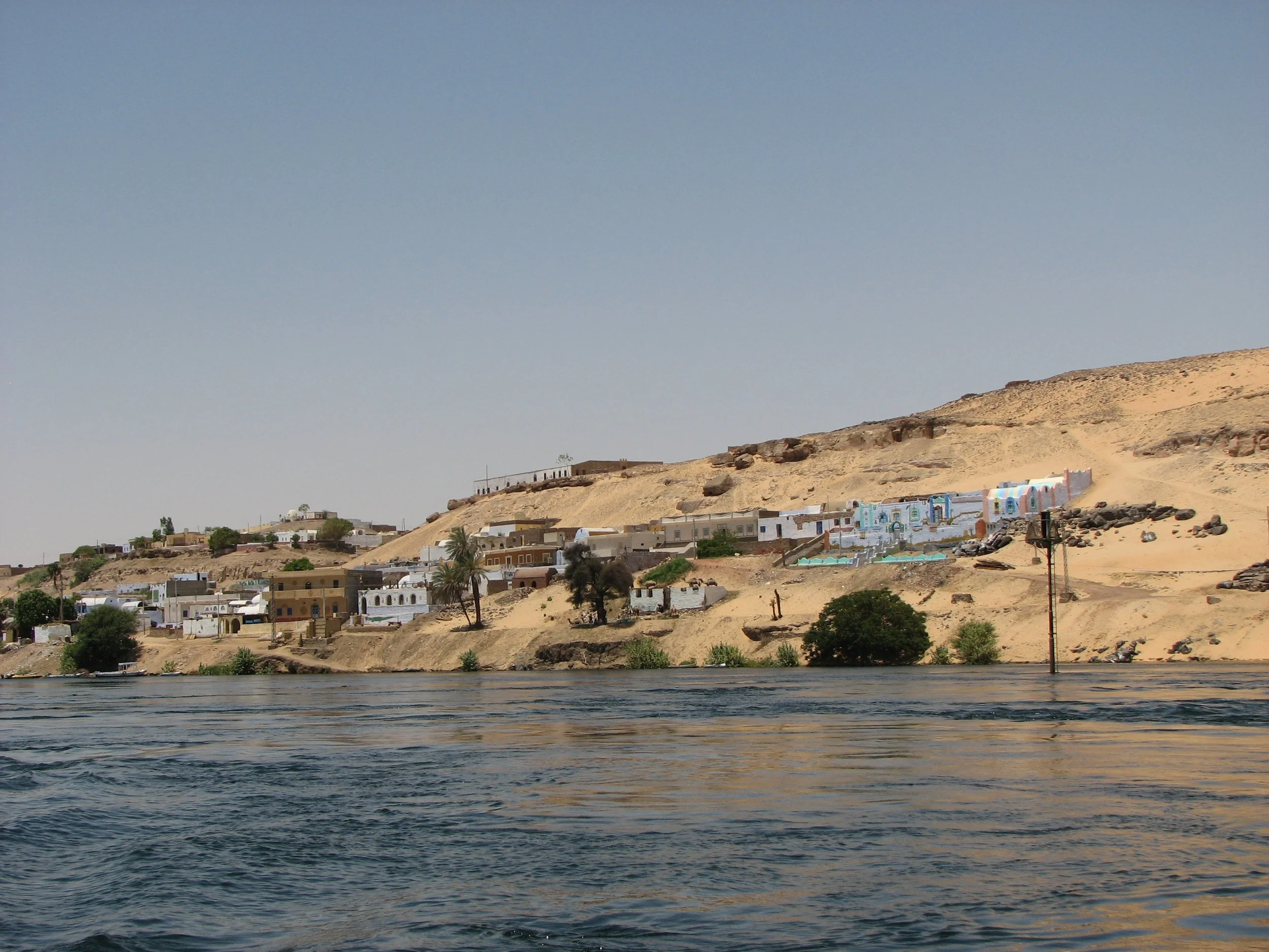 After checking out of our hotel in Aswan, we boarded a ship that would take us north to Luxor.