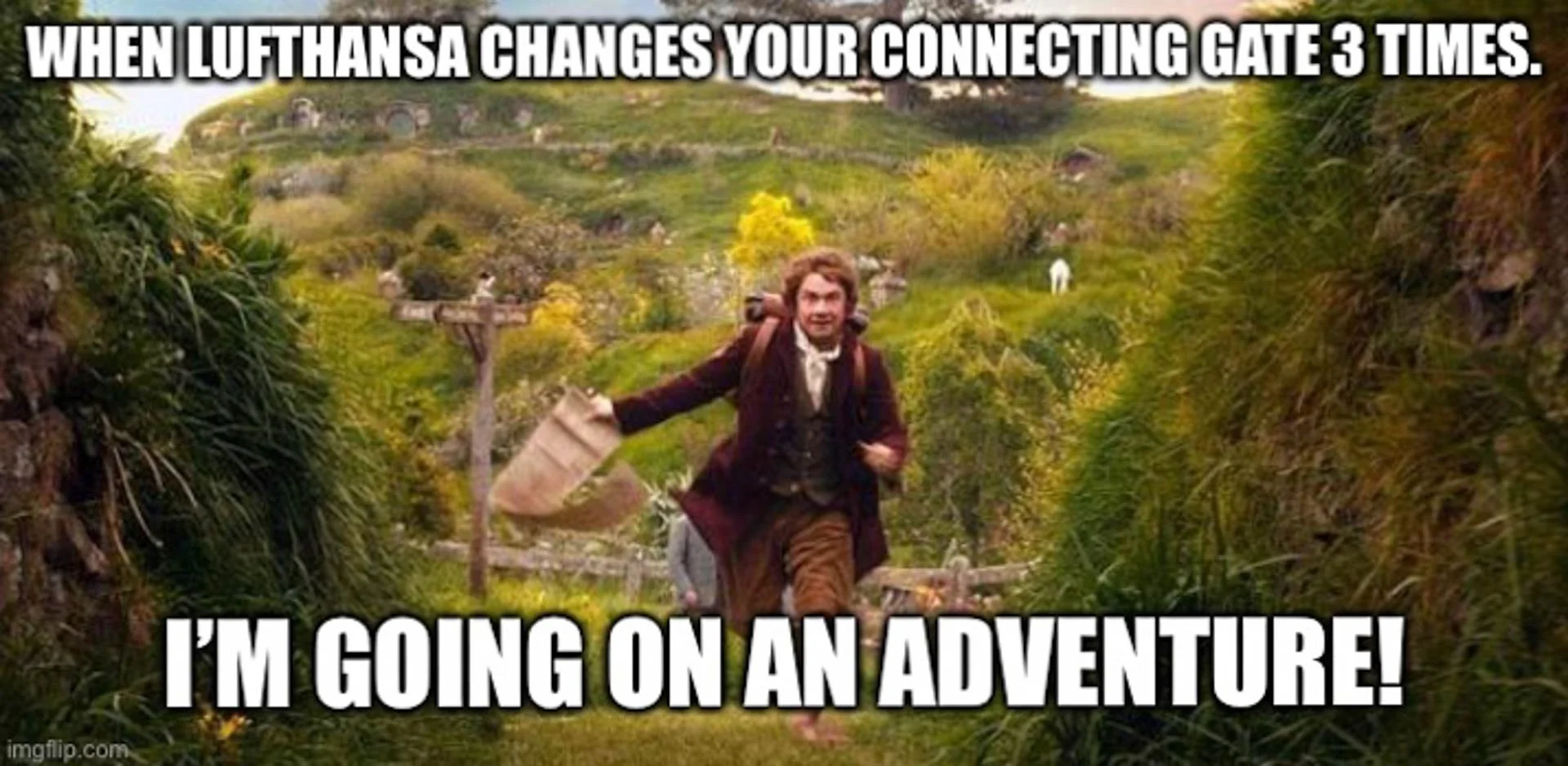Lufthansa changed our gate three times