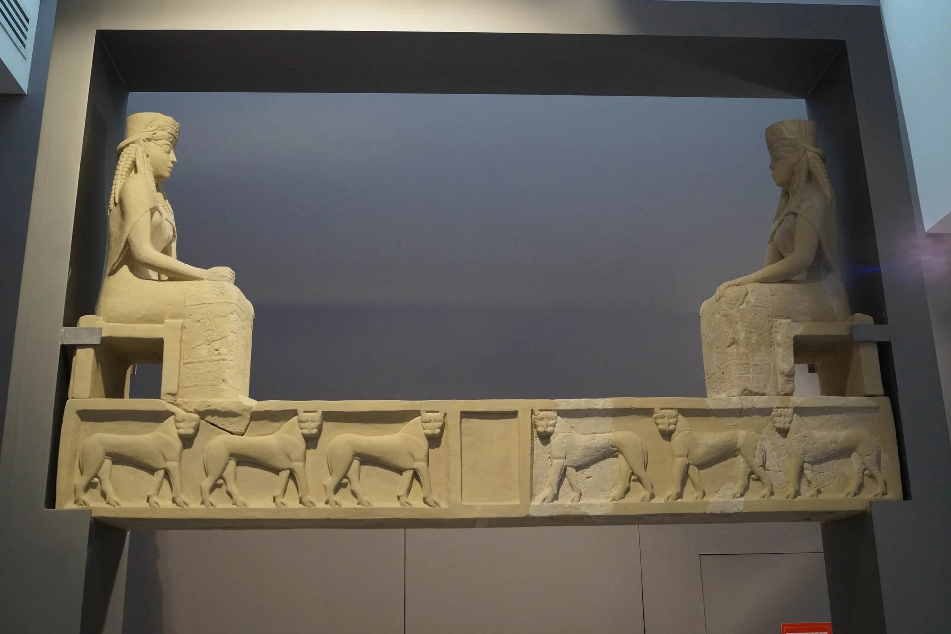 Crete - Door Lintel at The Archeological Museum of Heraklion