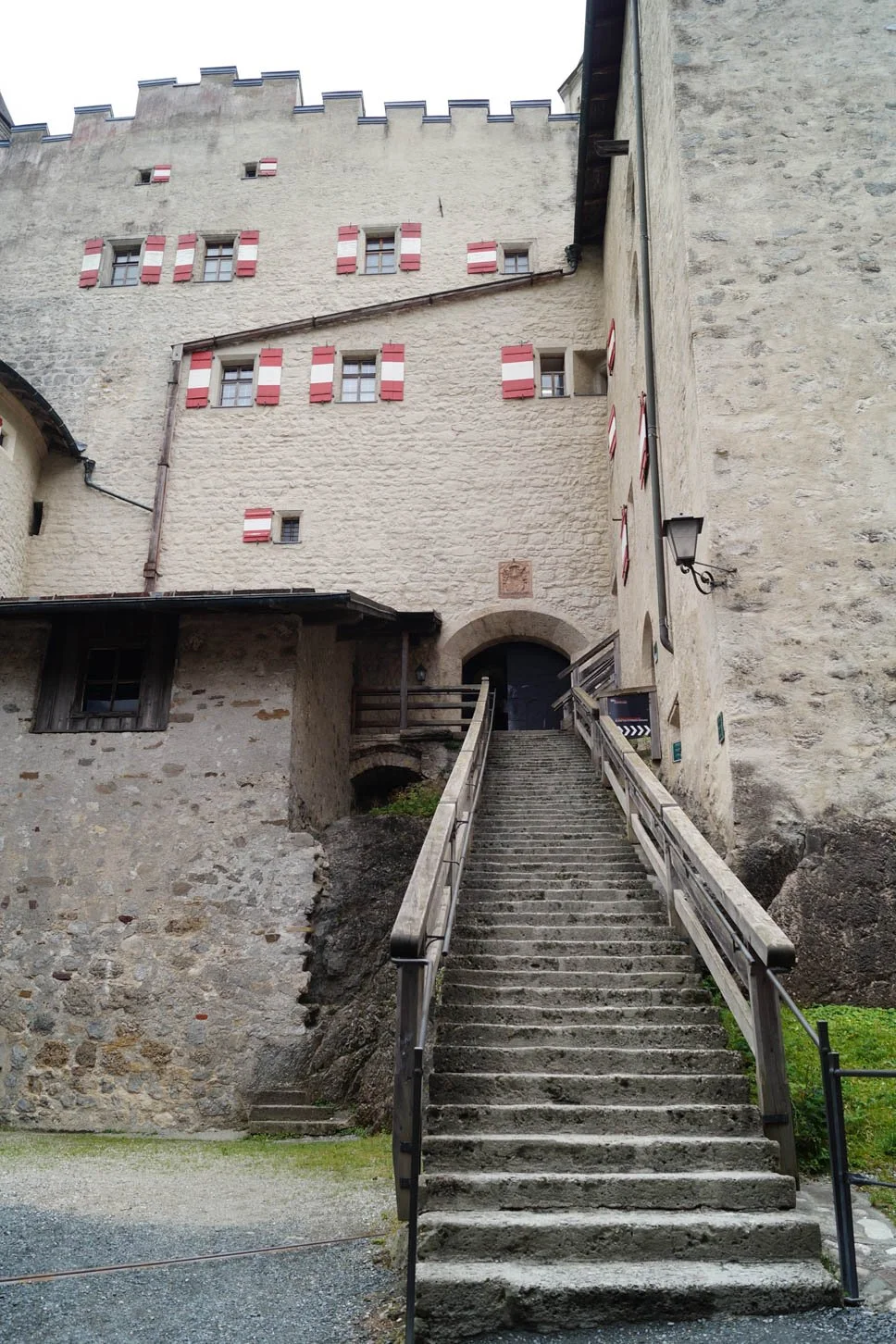 Hohenwerfen Fortress - The path down through the fortress