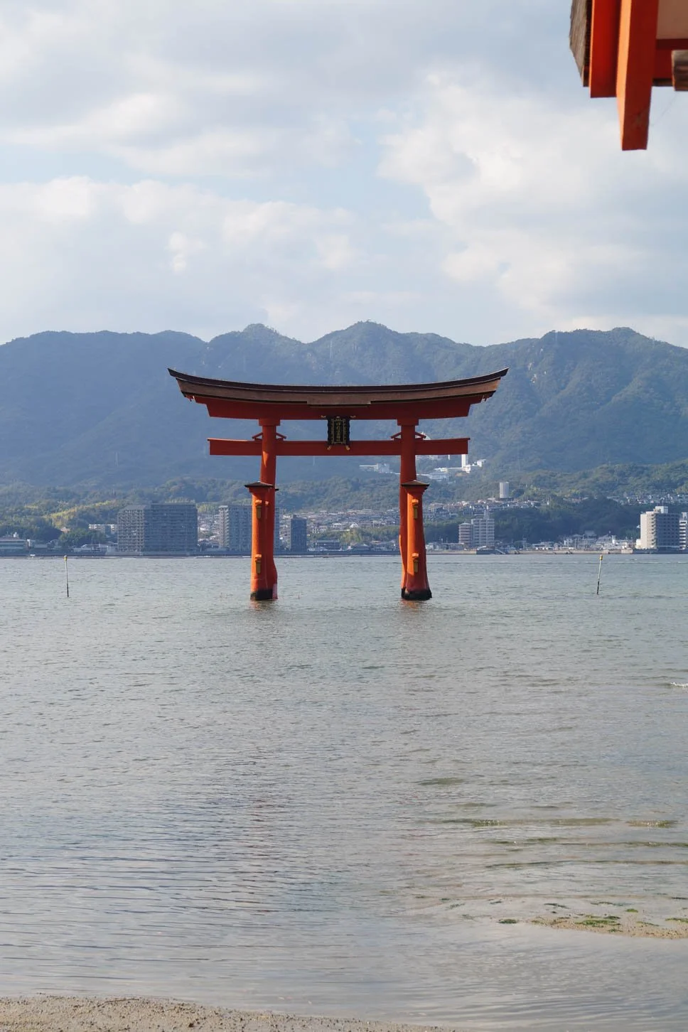 Hiroshima - Torii at Itsukushima Shrine at Miyajima Island