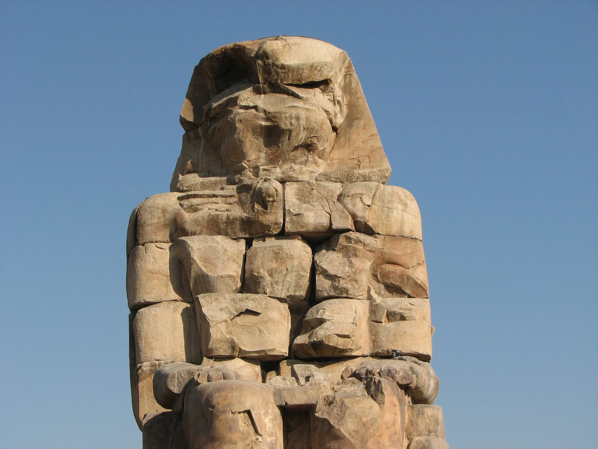 Colossi of Memnon - these are two huge statues of Amenhotep III