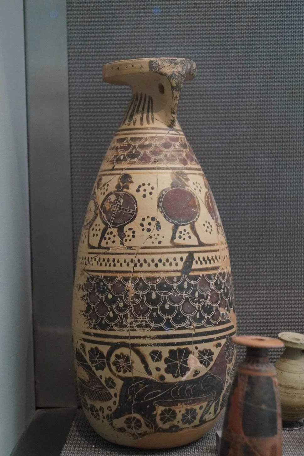 The Acropolis Museum - Alabastron Depicting Warrior