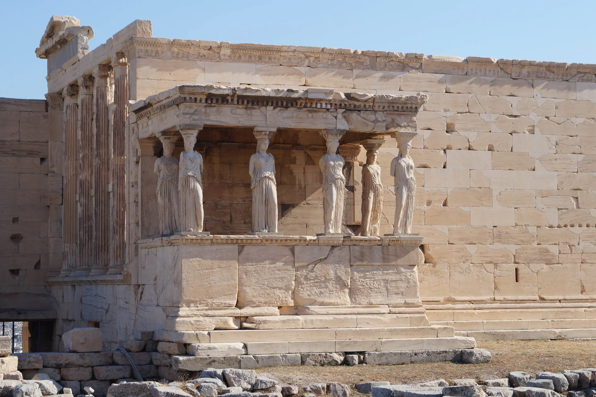 The Acropolis - The Caryatids at The Erechtheion