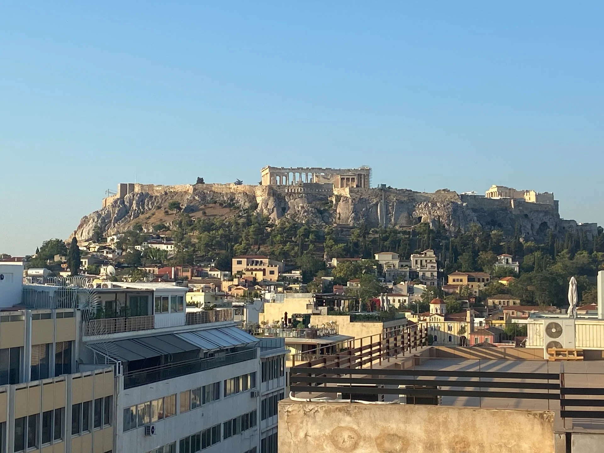 View from the Rooftop Bar at the Attalos Hotel