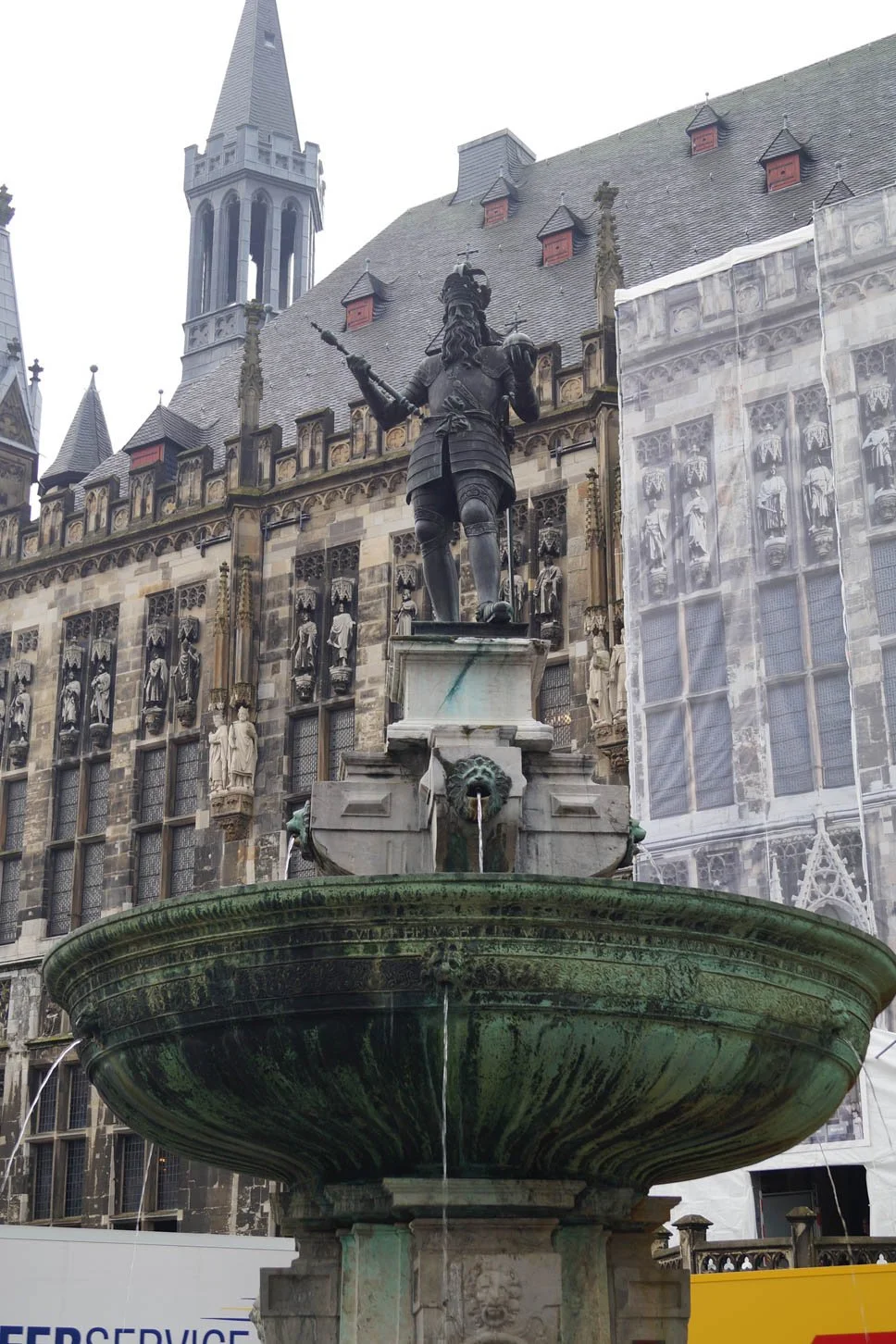 Aachen - Market Fountain, Charlamagne