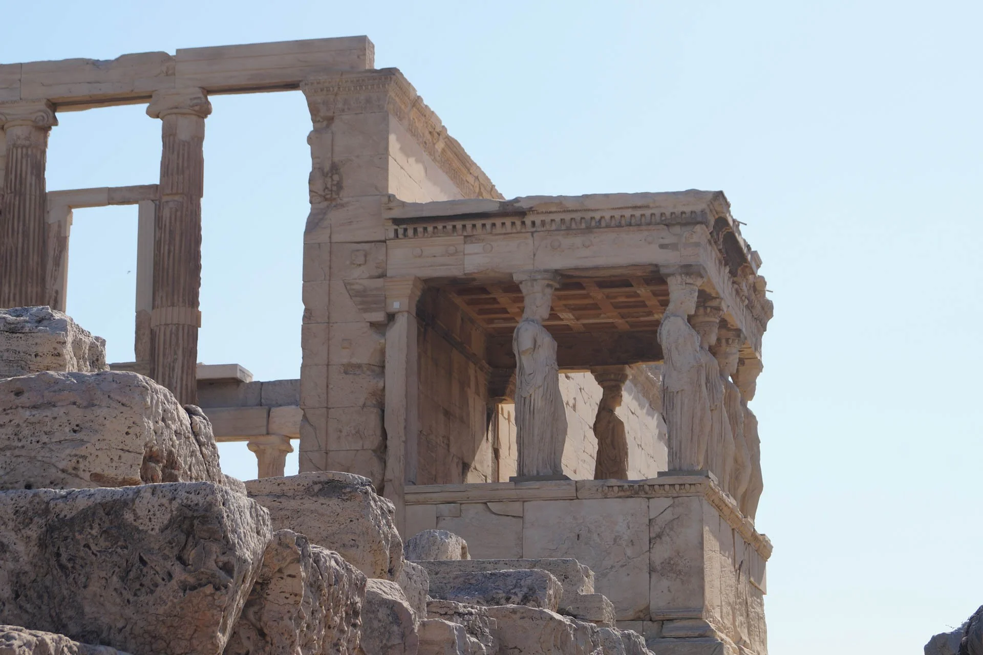 The Acropolis - The Caryatids at The Erechtheion