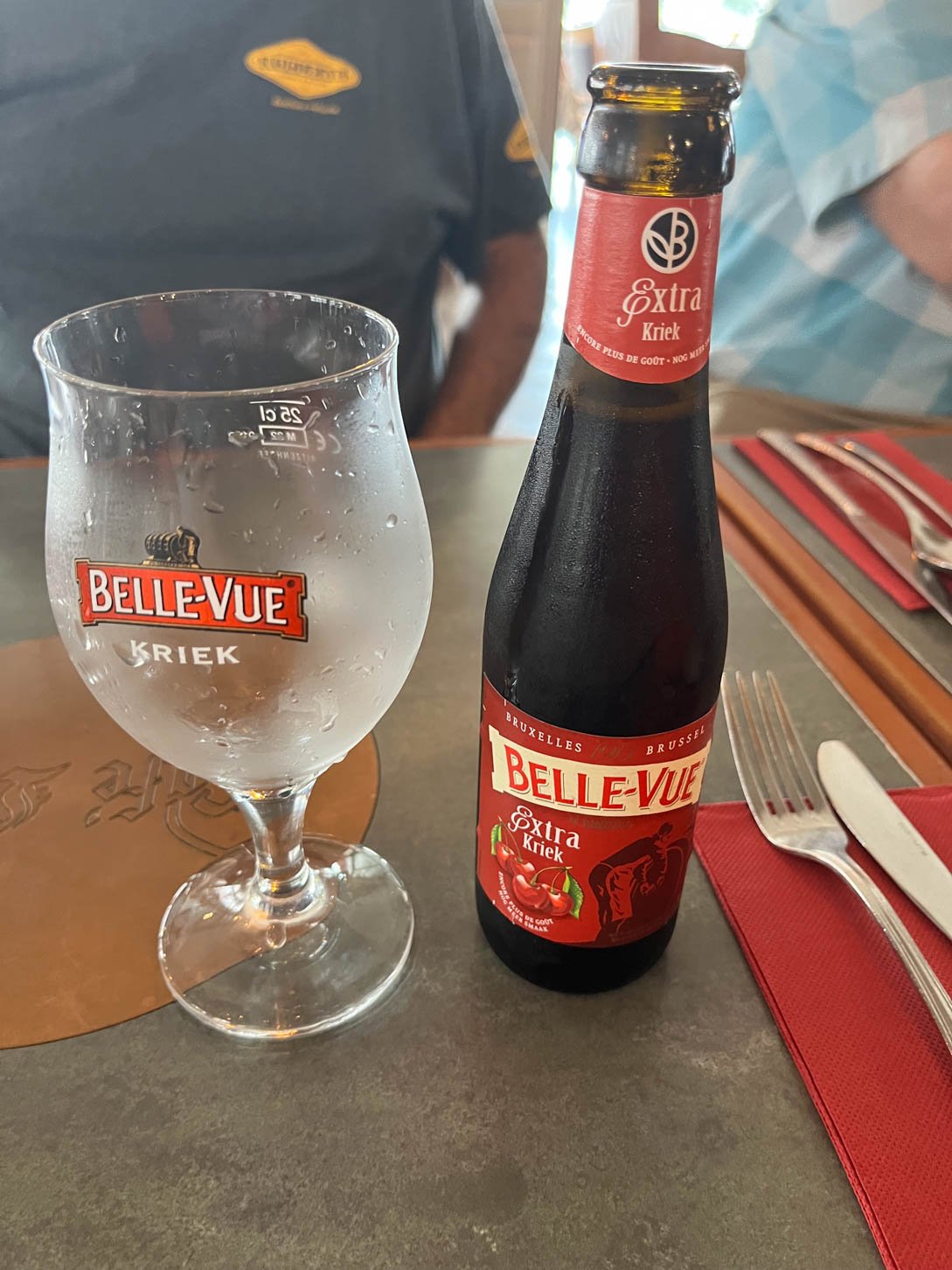 Dinant - I always try to sample a local beer or wine whenever I go.