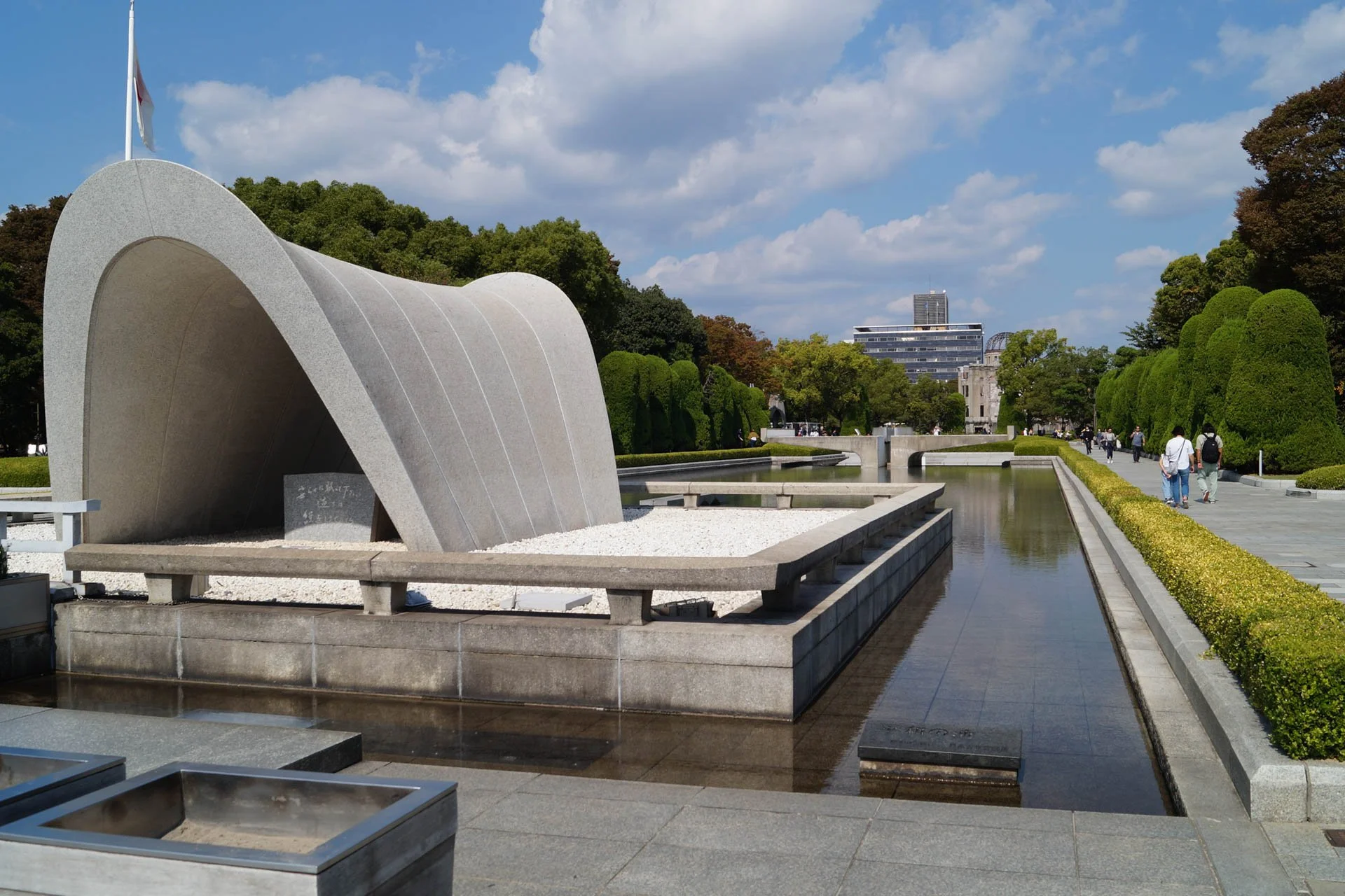 Hiroshima - Pond of Peace at Peace Memorial Park in Hiroshima