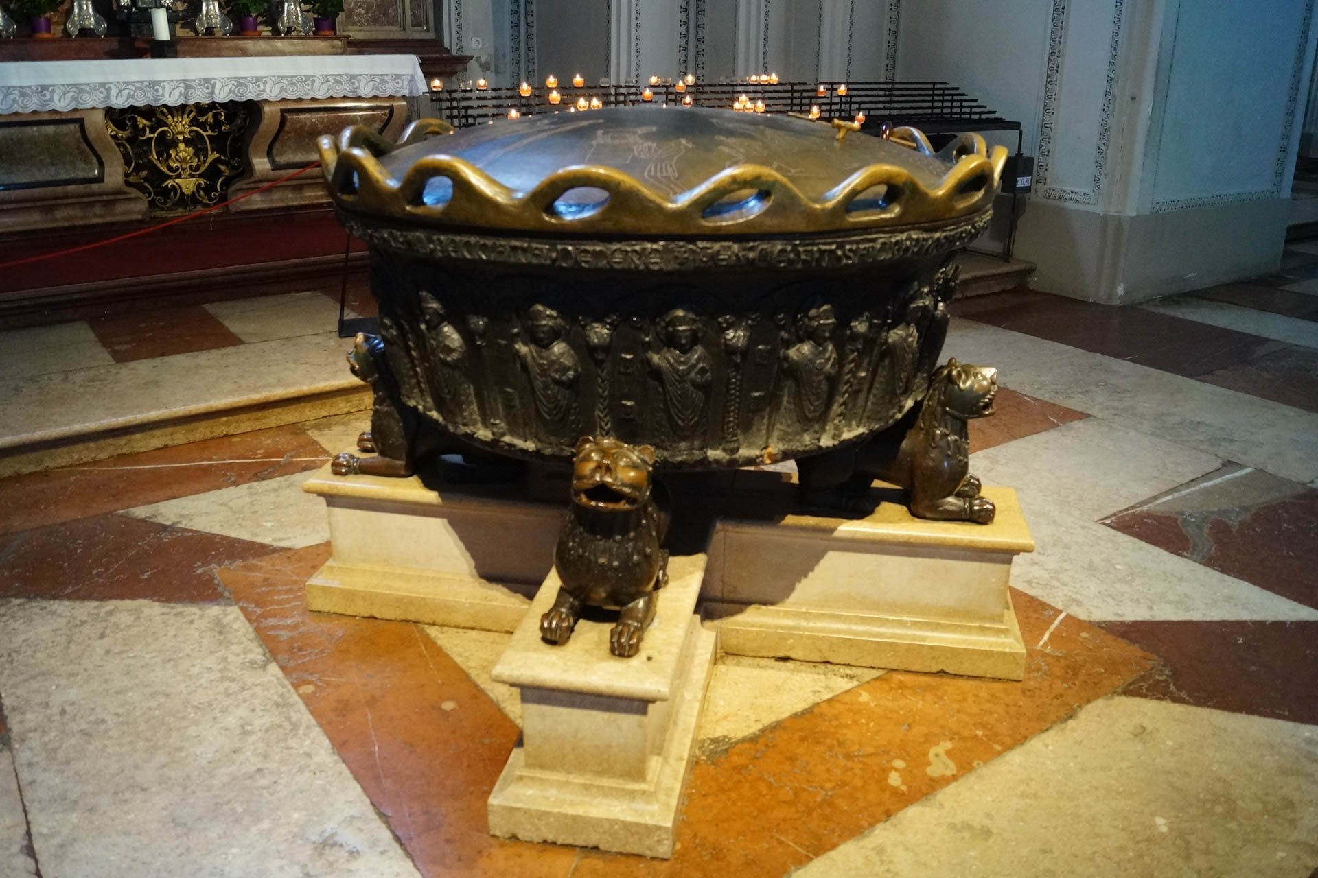 Salzburg - Salzburg Cathedral - Baptismal Font