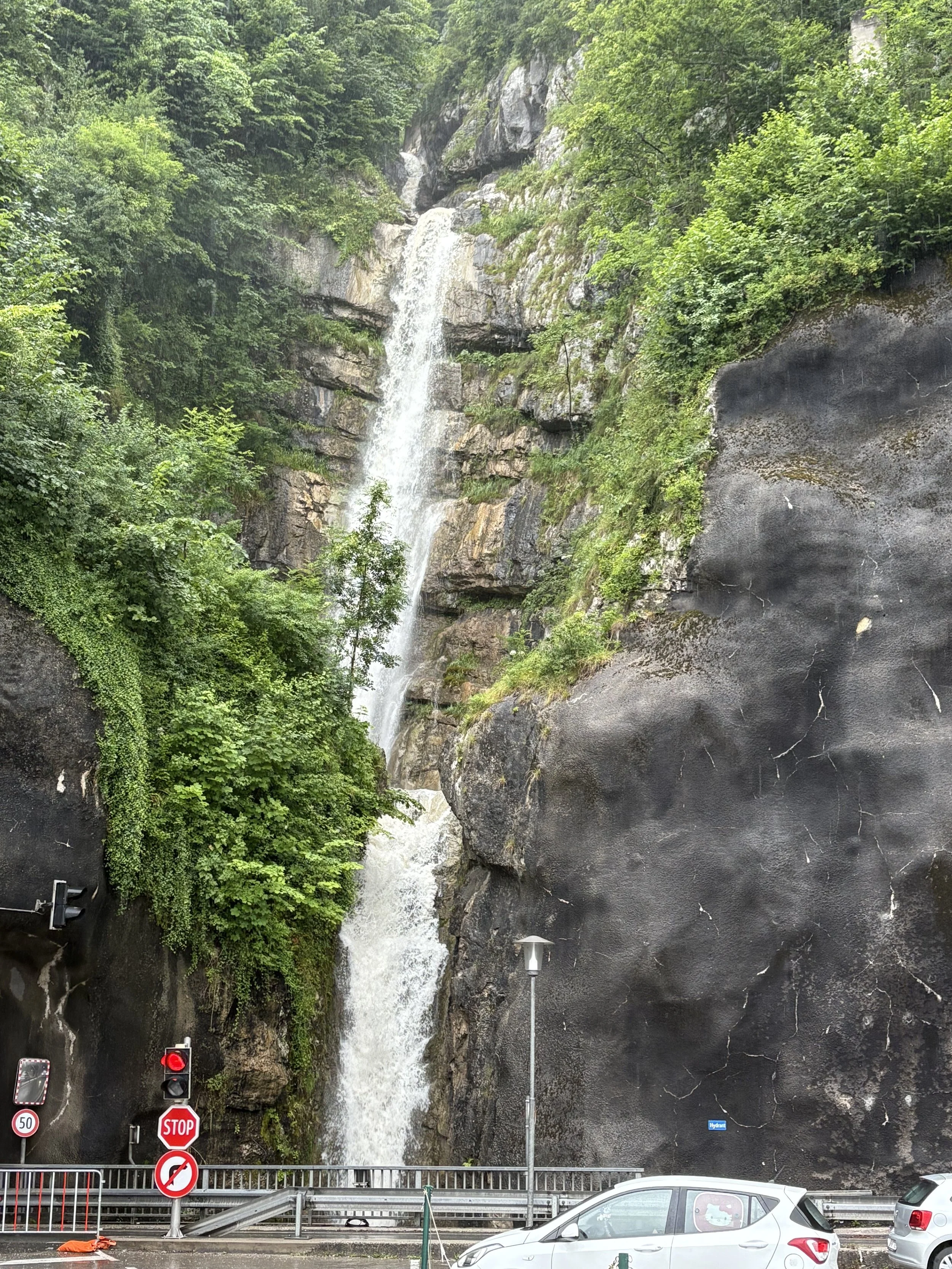 Hallstatt and Salt Mines Tour - Waterfall