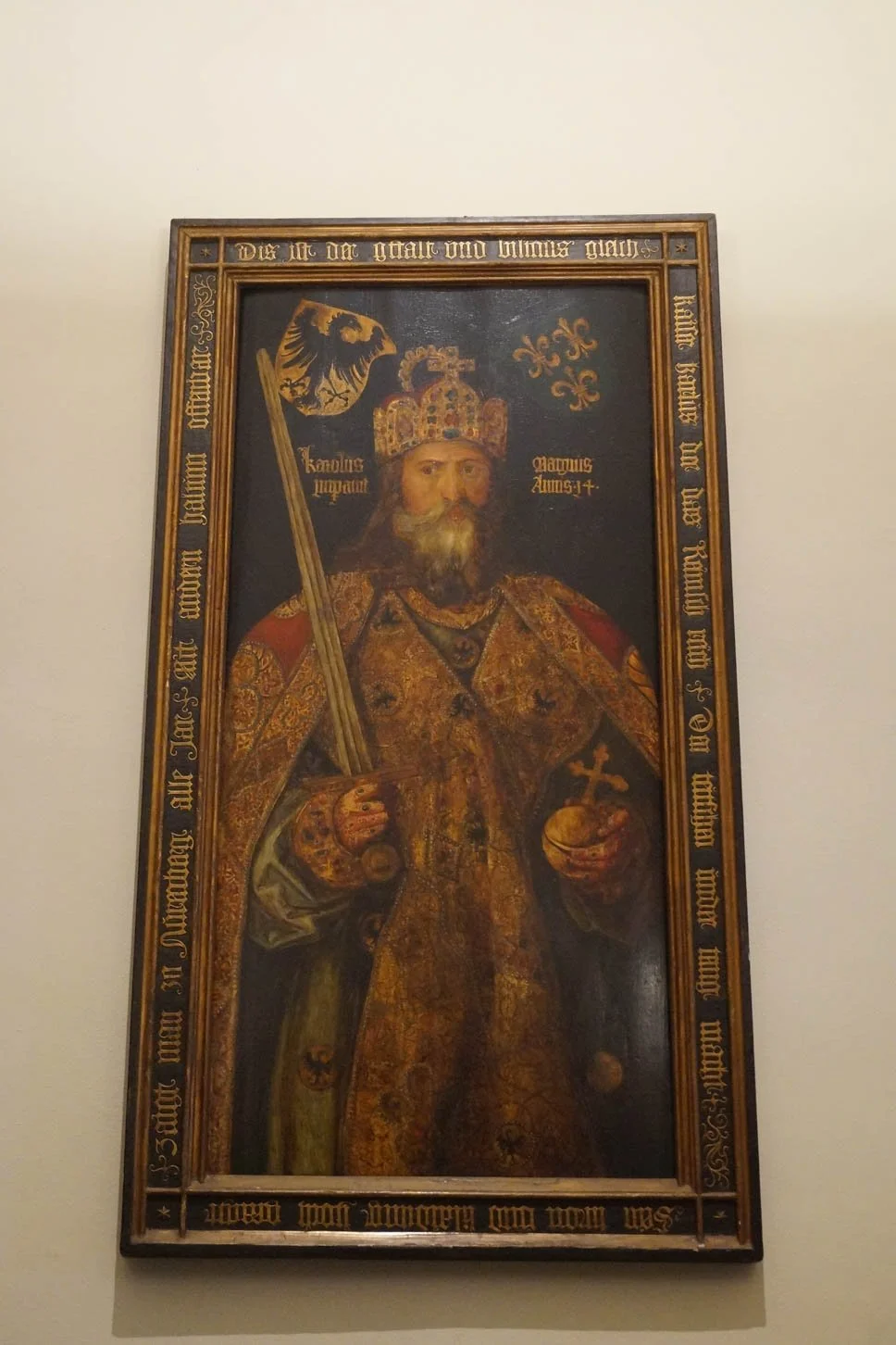 Aachen – Rathaus, Painting of Charlemagne