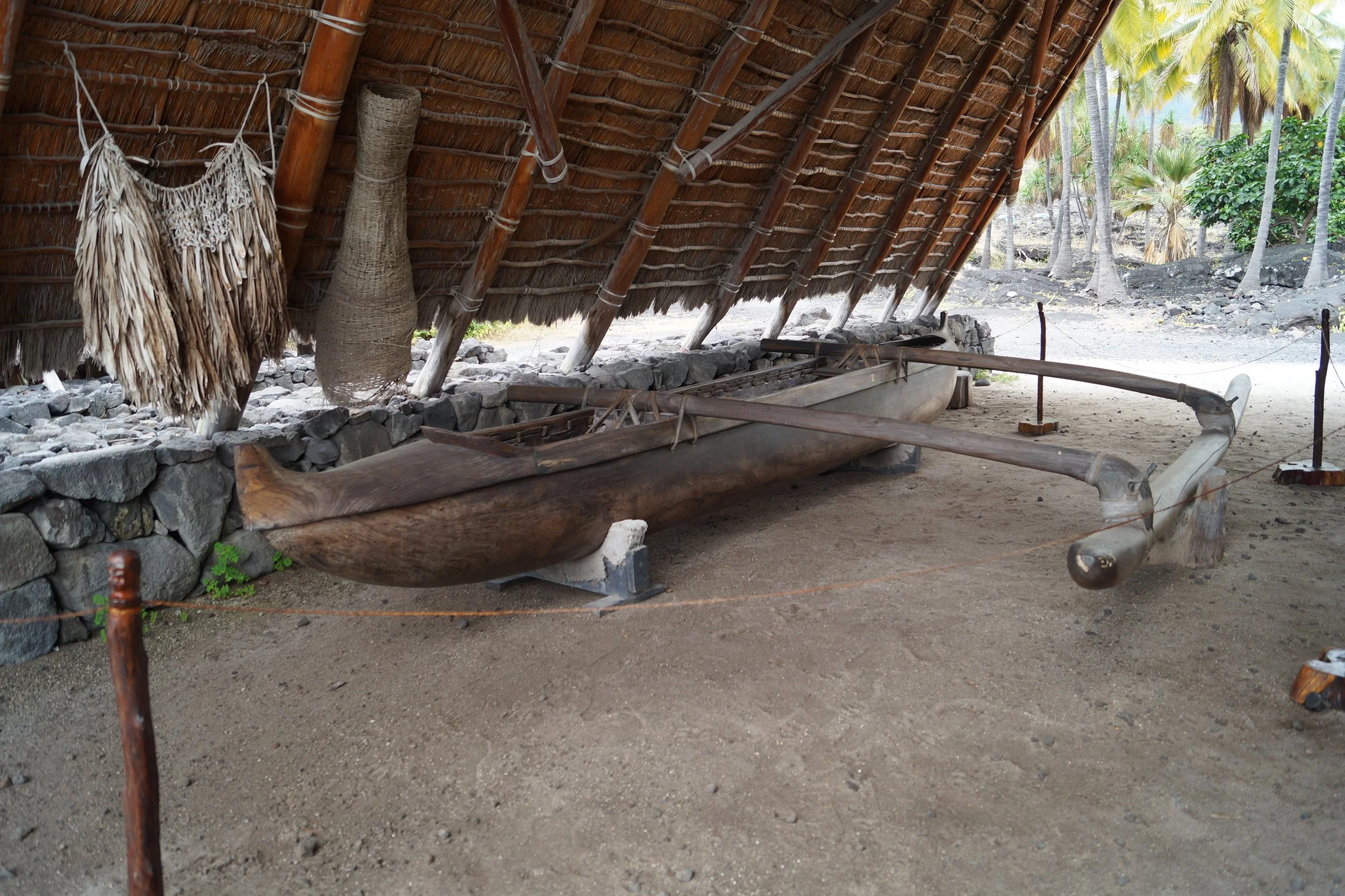 Pu'uhonua O Hōnaunau National Historical Park - Outrigger Canoe