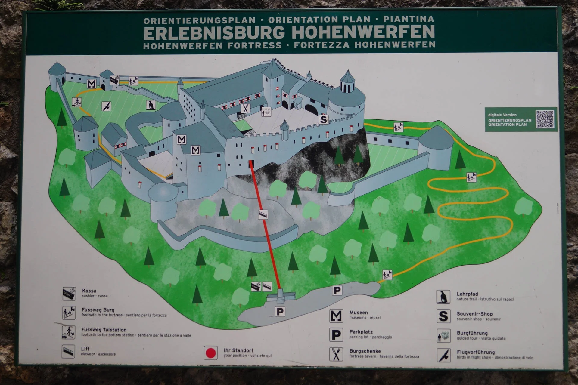 Hohenwerfen Fortress - Fortress Plan