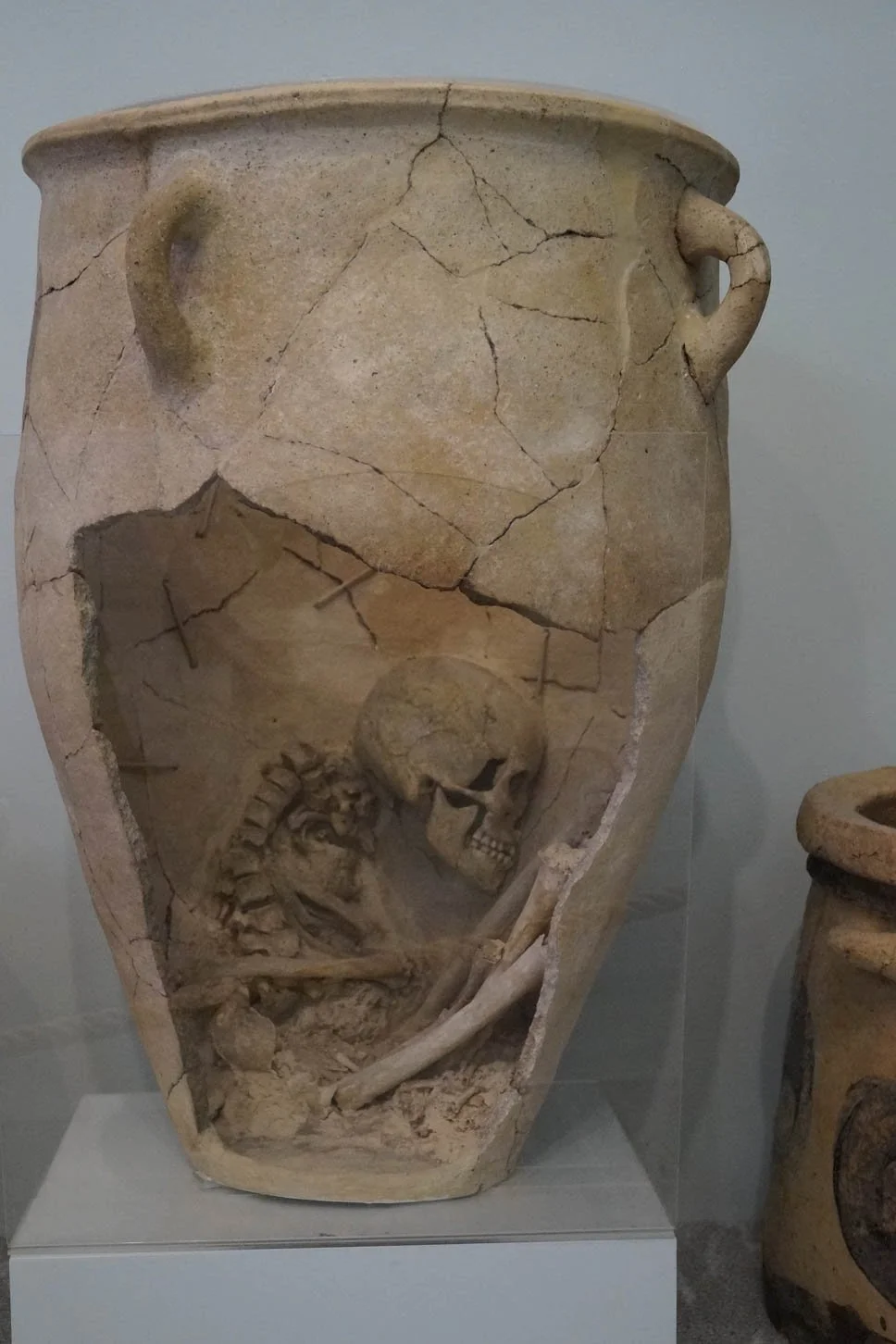 Crete - Pithos burial at The Archeological Museum of Heraklion