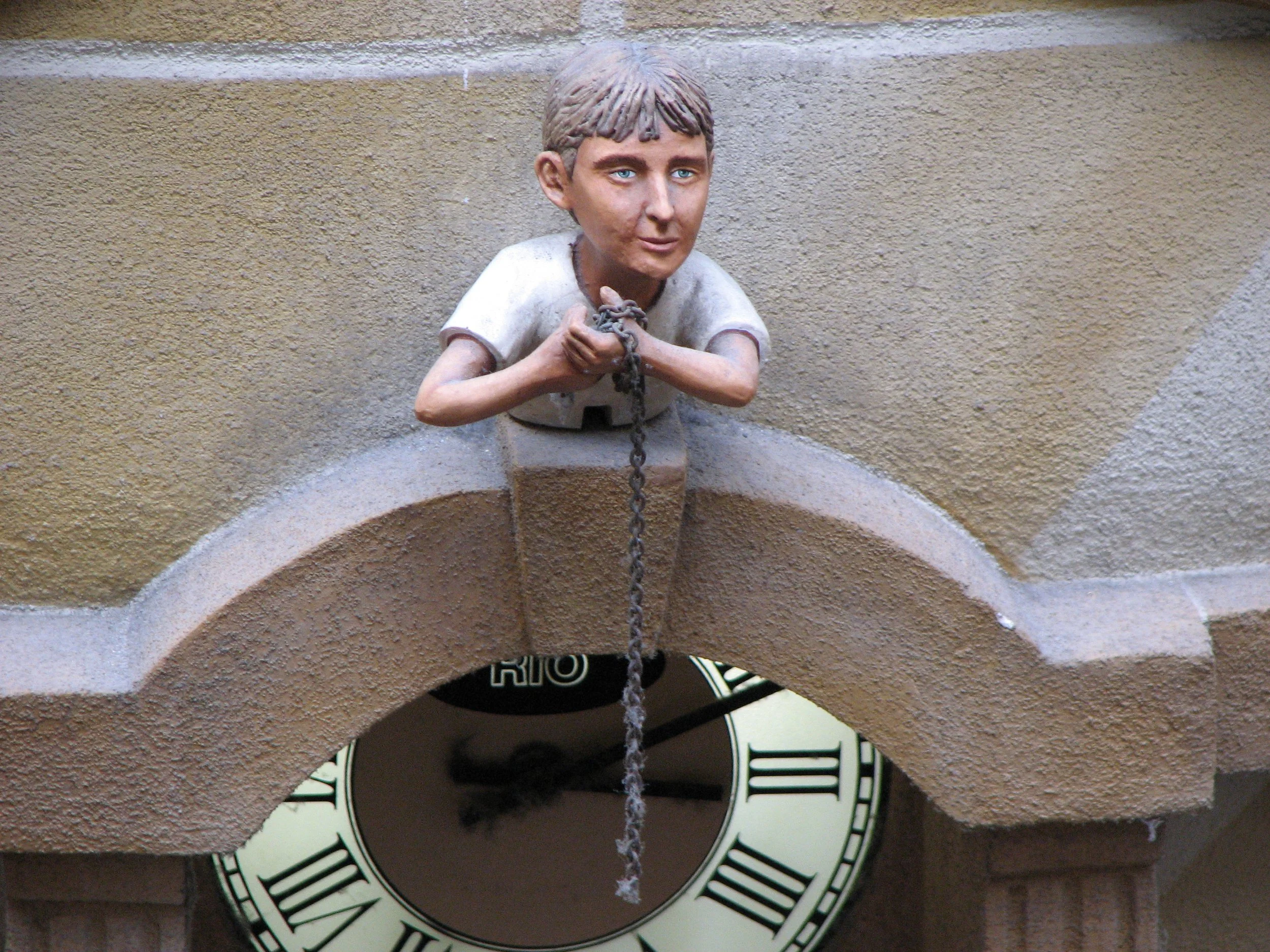 Detail from the clock in the Queen Victoria Building