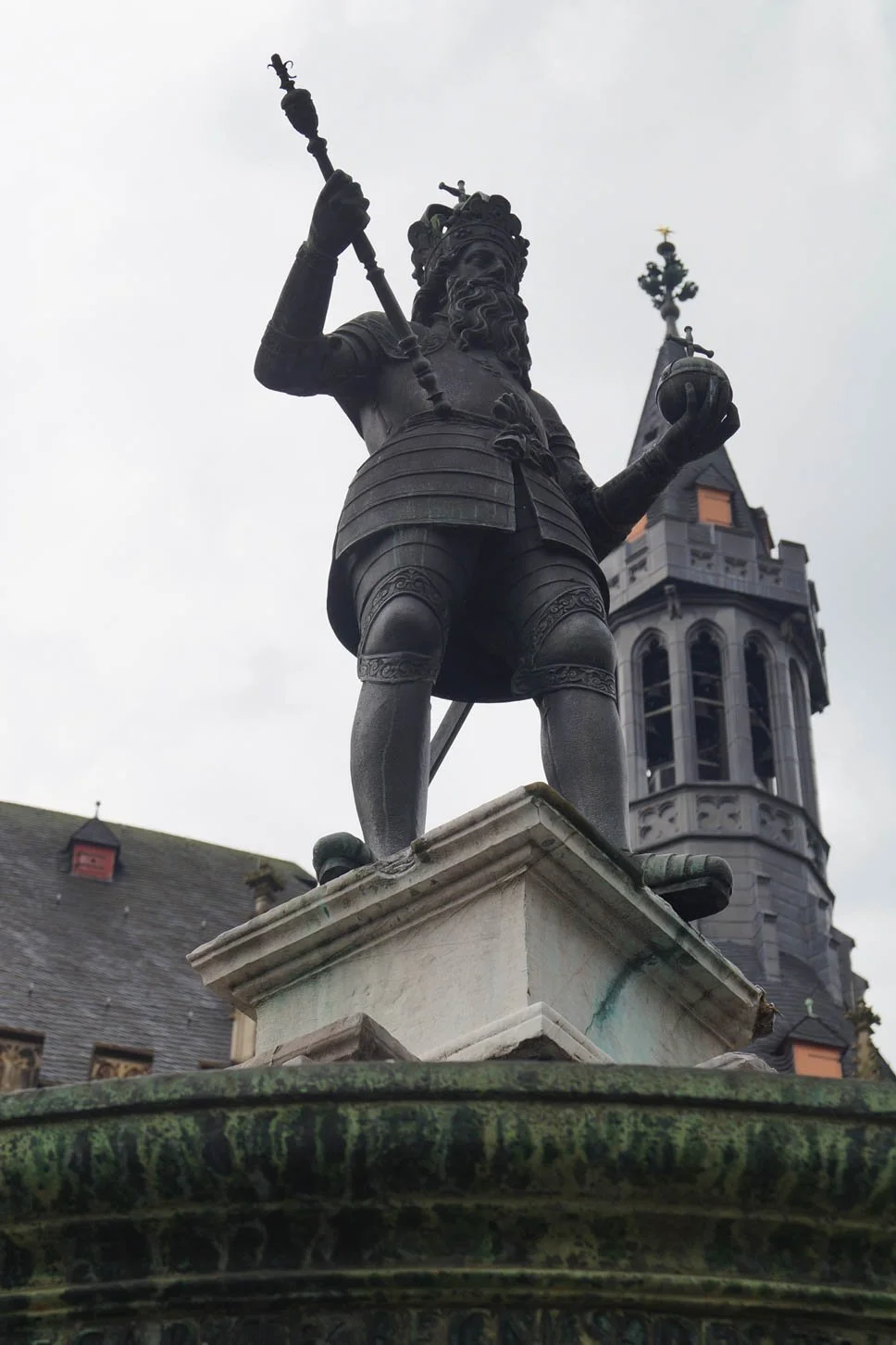Aachen - Market Fountain, Charlamagne