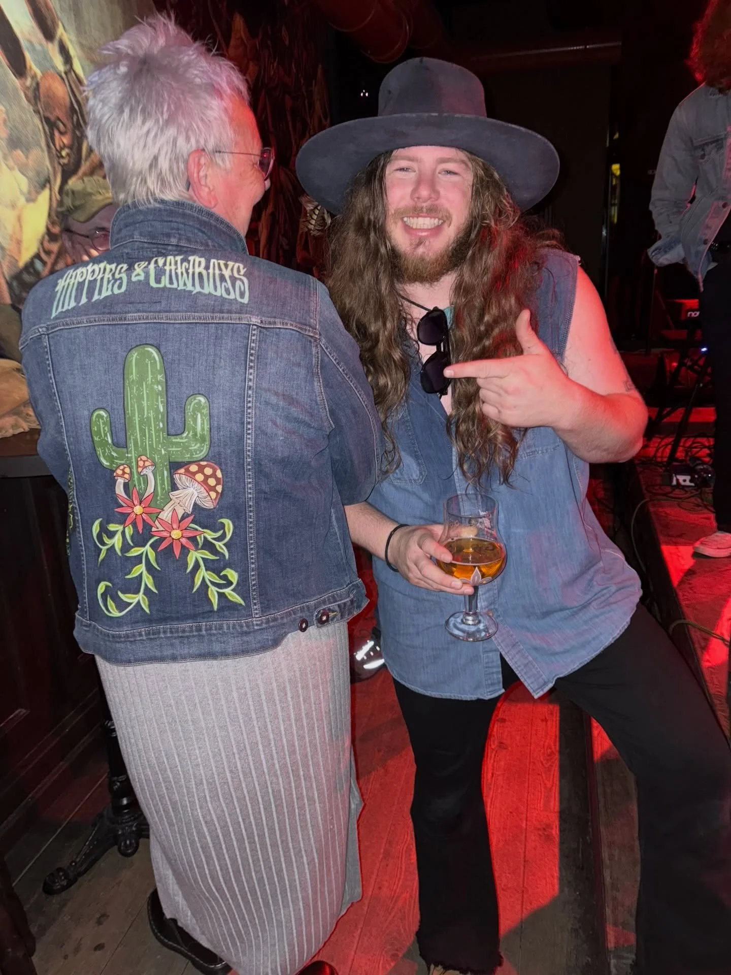 At @freehand.tn we make stage pieces for the band and merch for the fans!!! Right now @hippiesandcowboysband is taking our jackets across Europe. Hit a show this summer for your chance to grab a custom denim jacket. #denimjacket #bandmerch #nashville