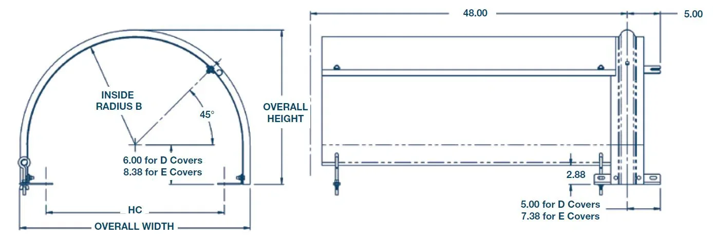 PPI Conveyor Half Hood Cover Diagram.webp