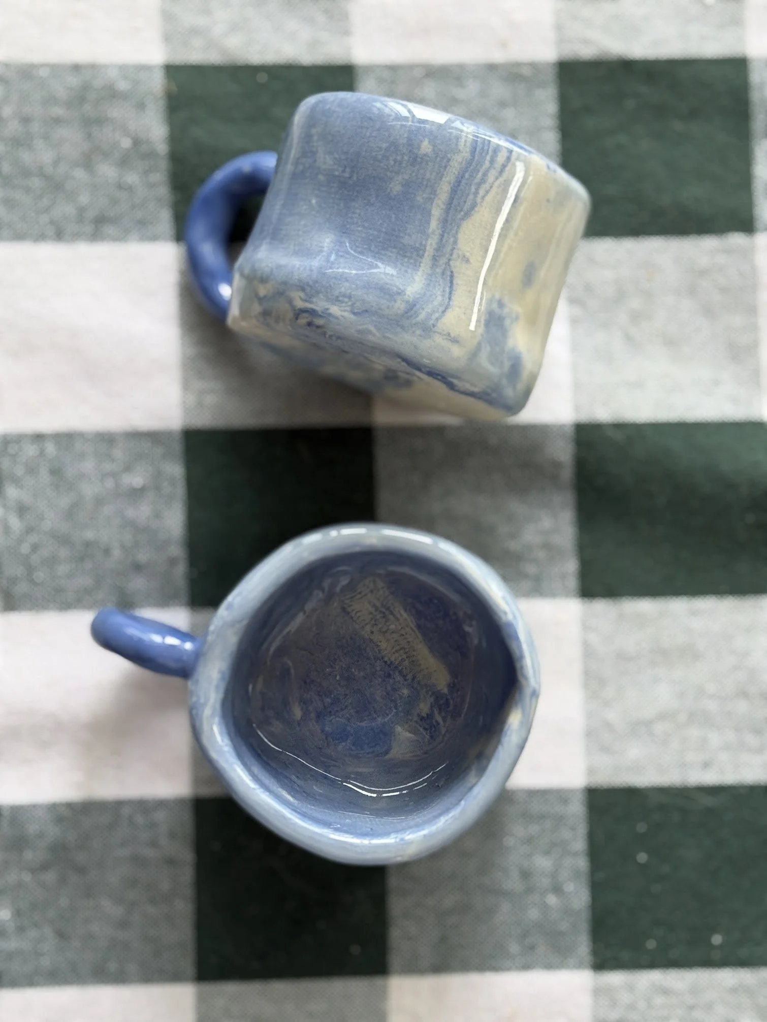 BLUE CLAY MUGS | SOLD
