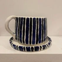 STRIPED MUG & COASTER | SOLD