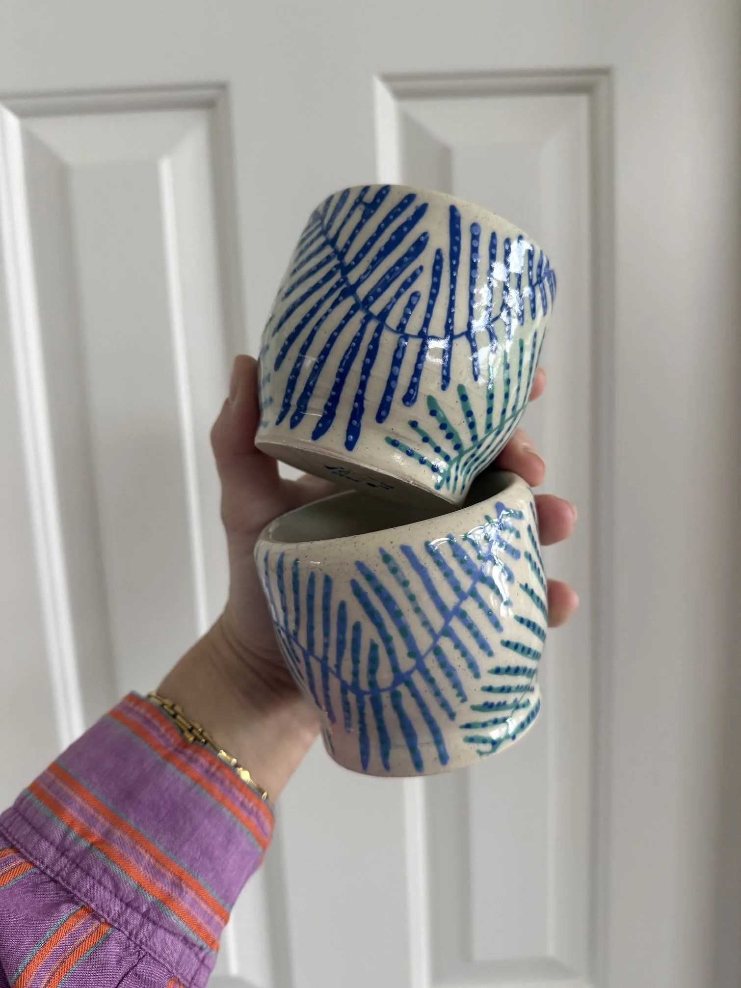 FLORAL DOTS STACKING SET | SOLD